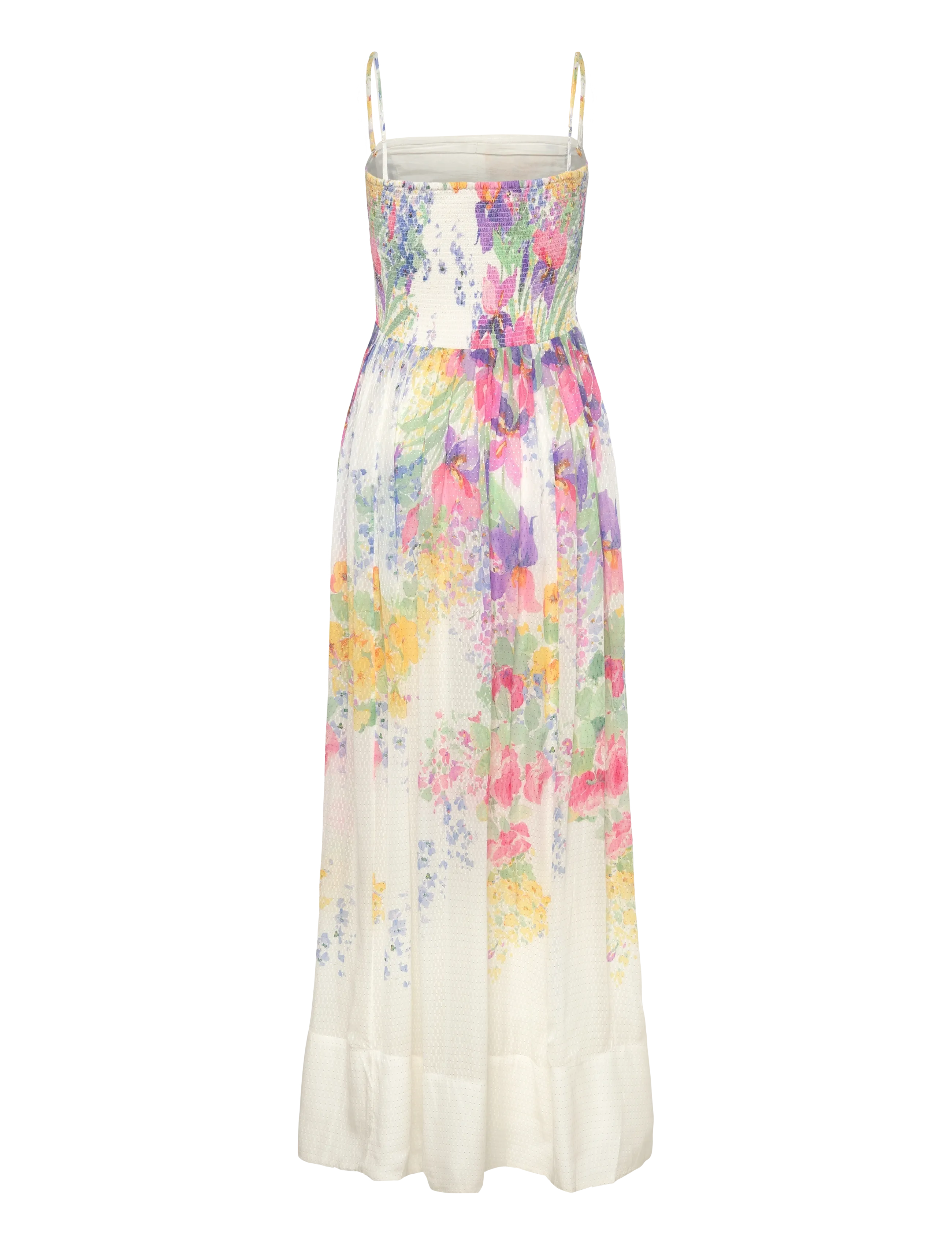 by Ti Mo - Dotted Georgette Bandeau Dress - sommerkjoler - 599-flowermeadow - 2