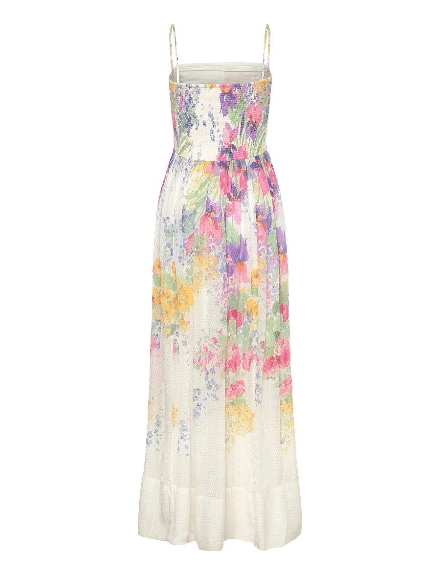 by Ti Mo - Dotted Georgette Bandeau Dress - sommerkjoler - 599-flowermeadow - 2