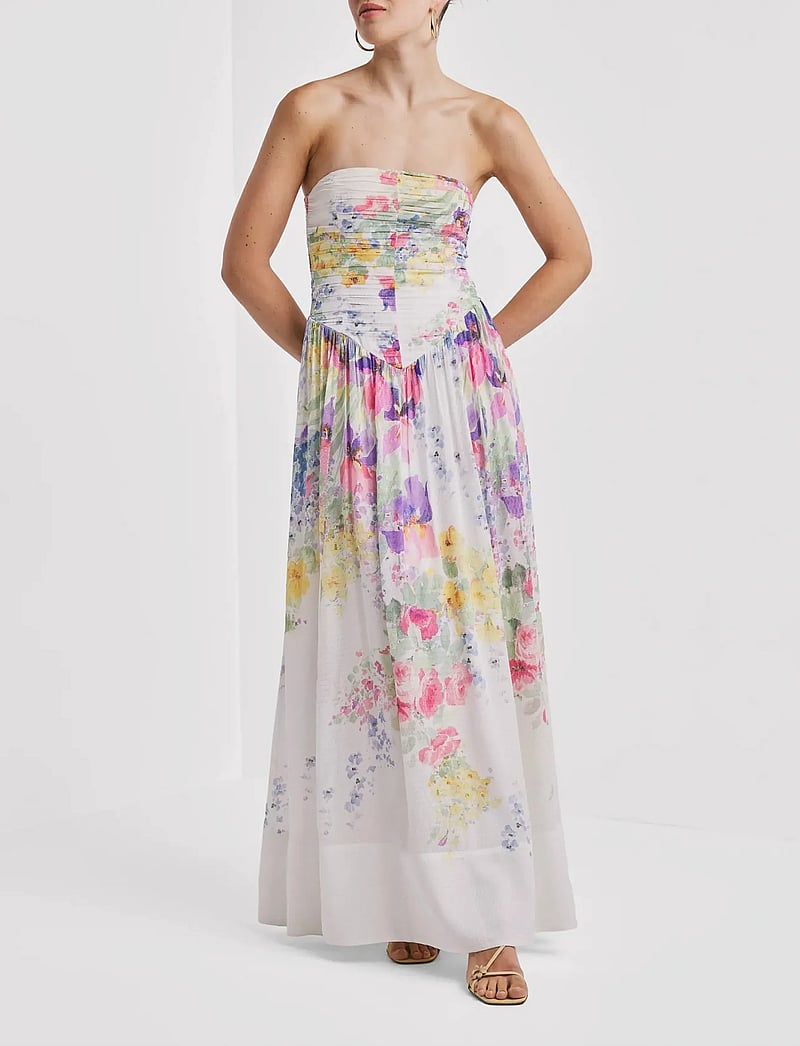 by Ti Mo - Dotted Georgette Bandeau Dress - sommarklänningar - 599-flowermeadow - 3