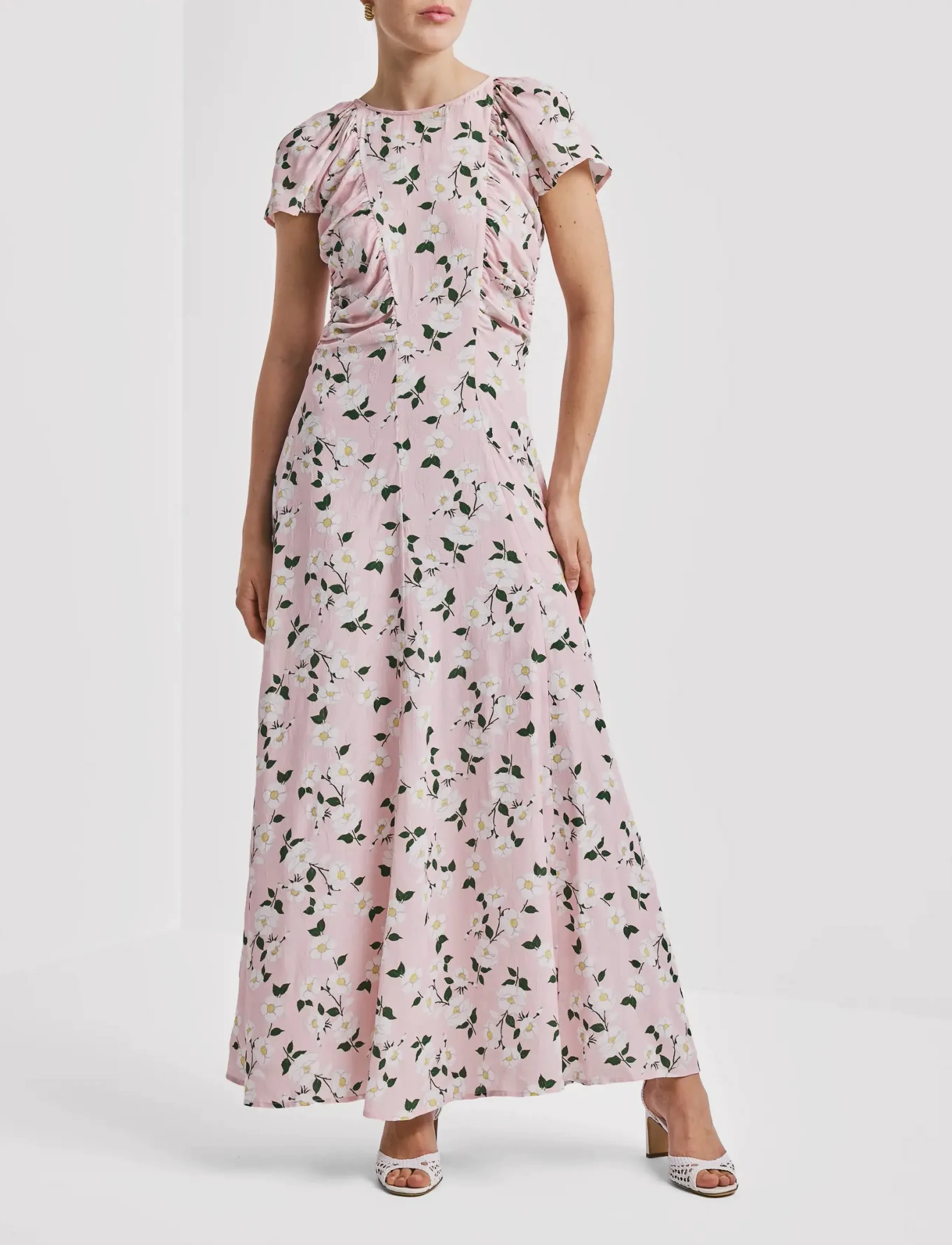 by Ti Mo Spring Rouching Dress - Kleider - 568-SUMMERLOVE / pink/rose