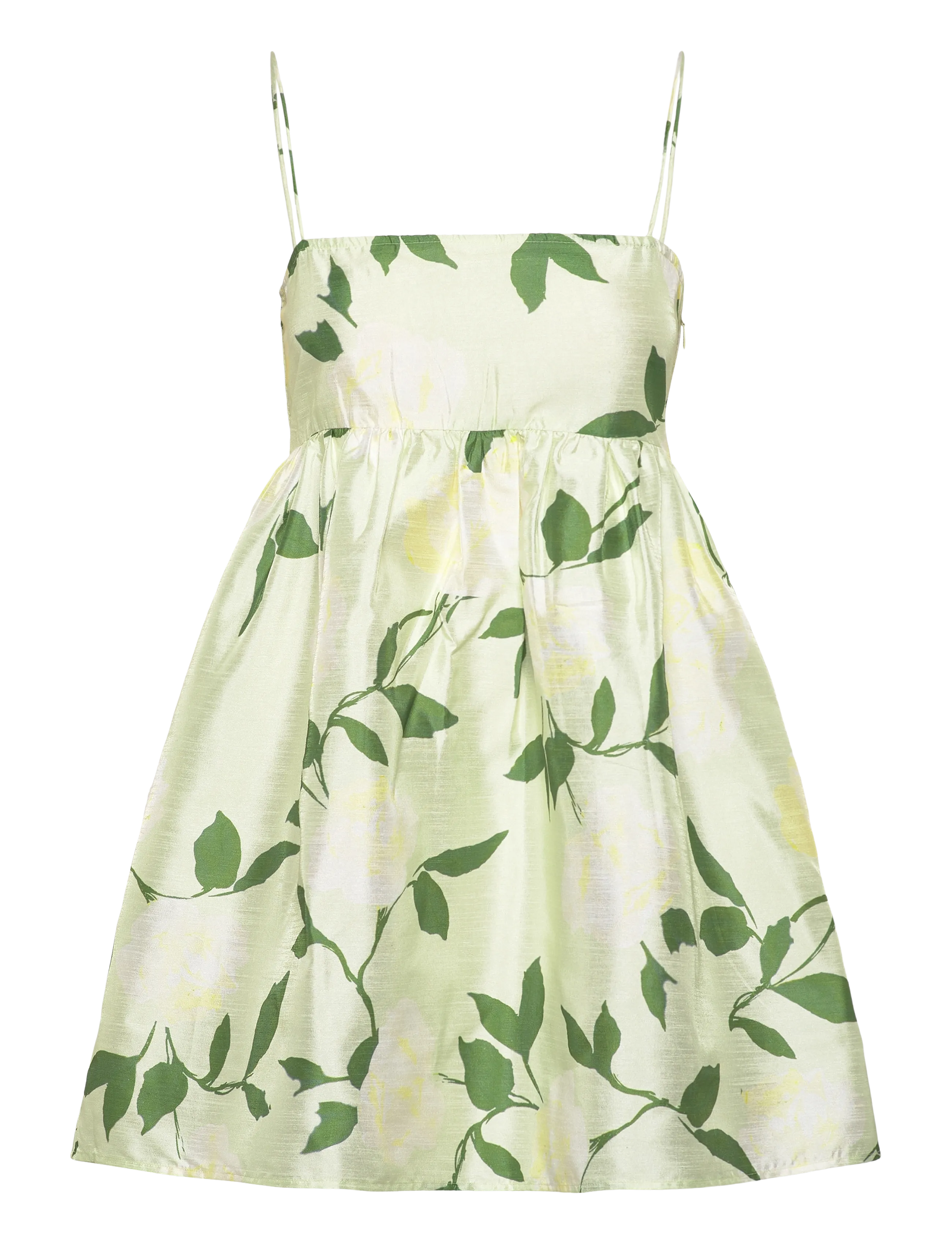 BY TI MO Taffeta Strap Kleid Grün - XL - Damen
