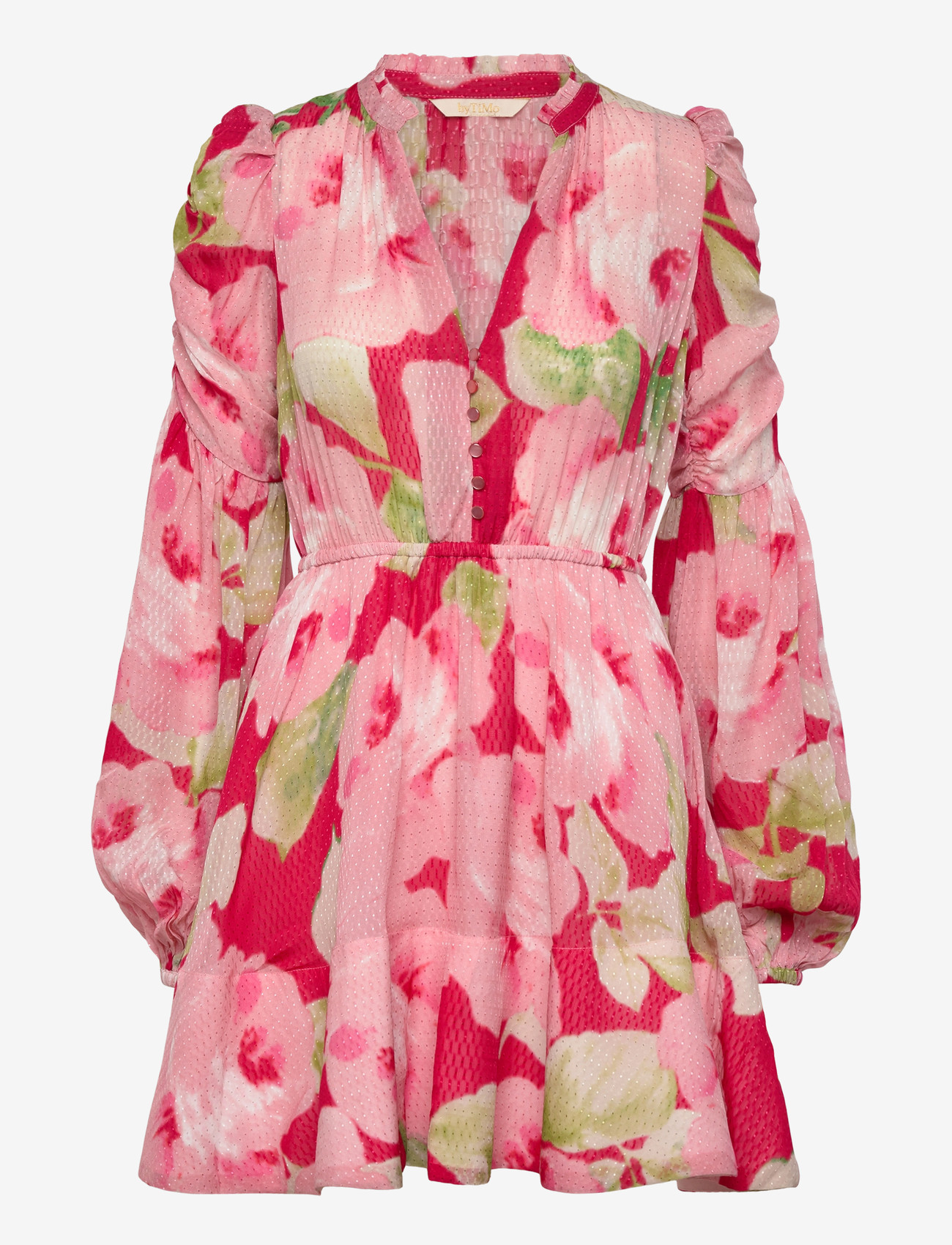 by Ti Mo - Dotted Georgette V-Neck Dress - vasaras kleitas - 597-romance - 0