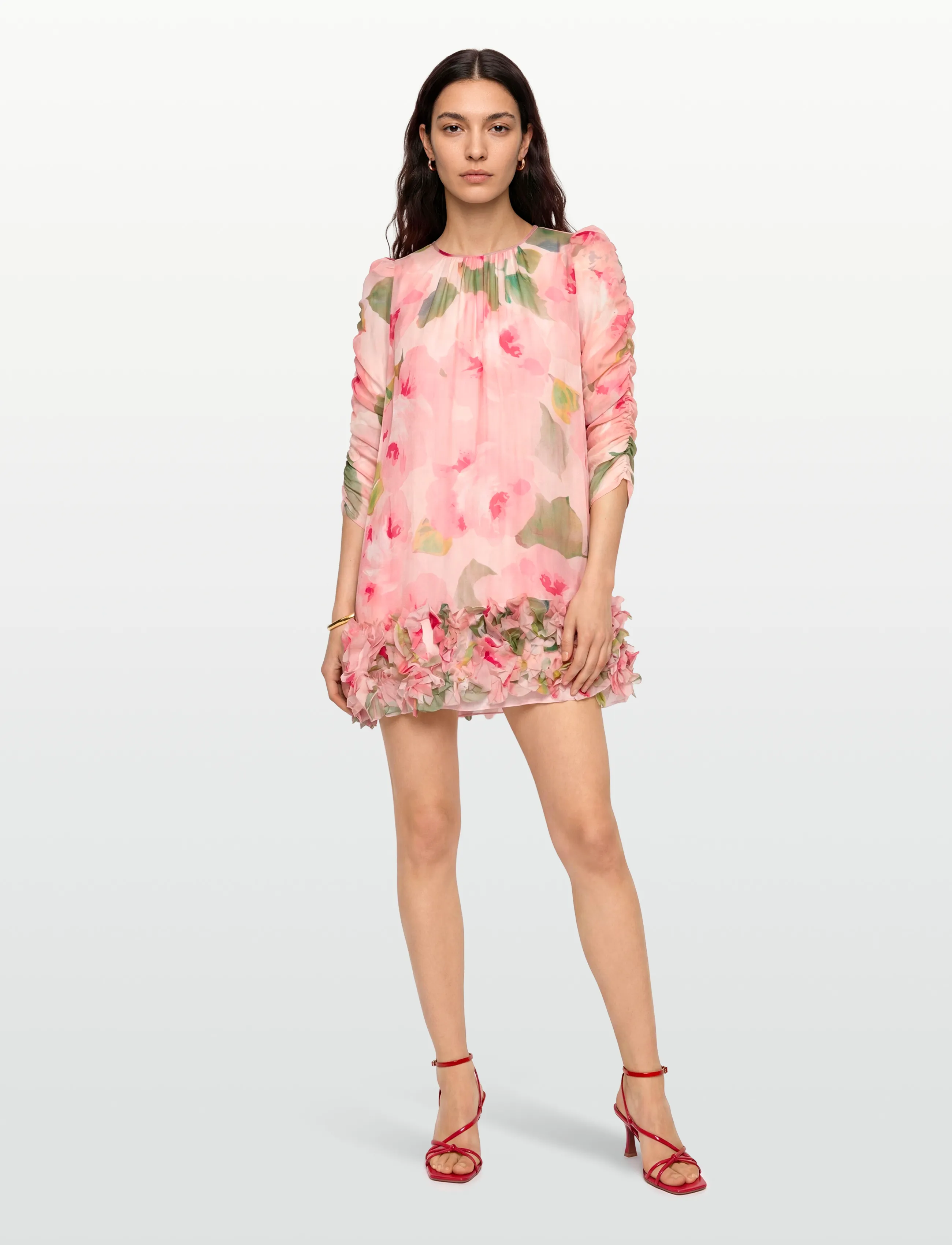 by Ti Mo Organza Frilly Dress, S, Dresses, Rosa - Short Frauen