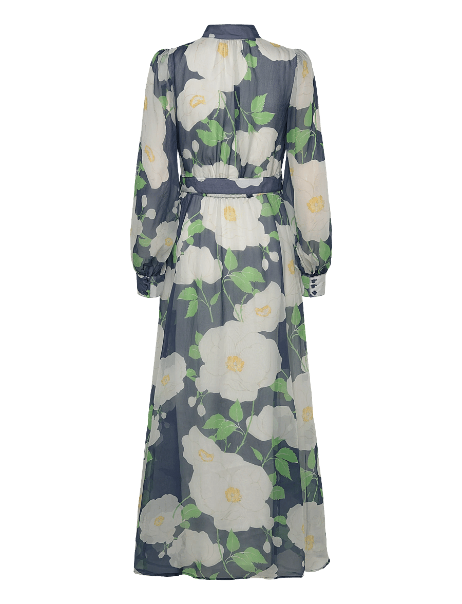 by Ti Mo - Organza Belt Dress - maxikjoler - 580-flowergarden - 1