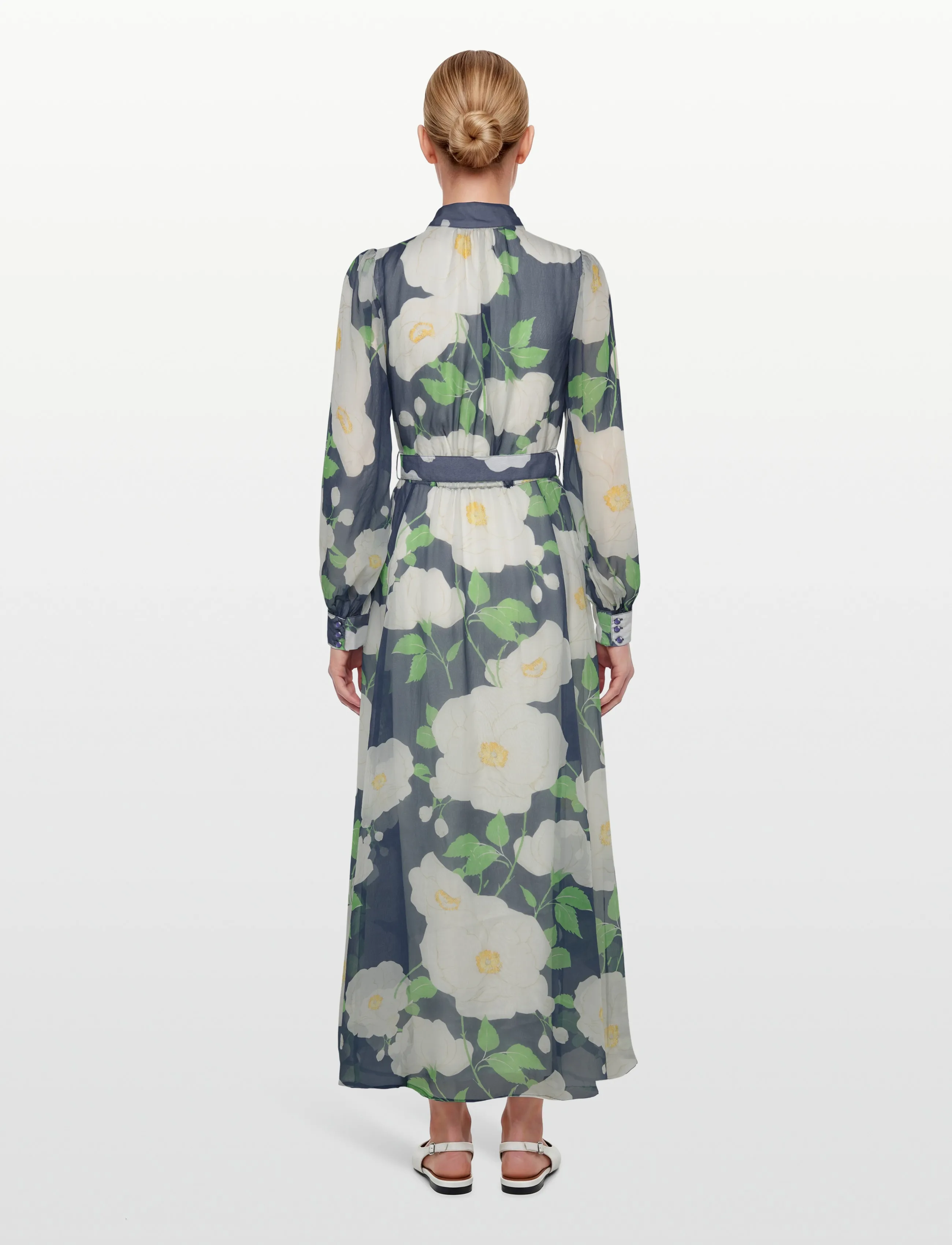 by Ti Mo - Organza Belt Dress - maxi dresses - 580-flowergarden - 4