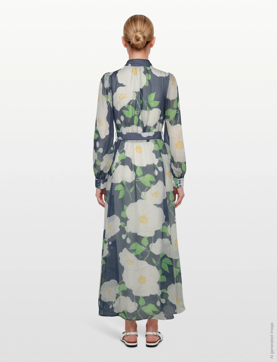 by Ti Mo - Organza Belt Dress - sommarklänningar - 580-flowergarden - 4