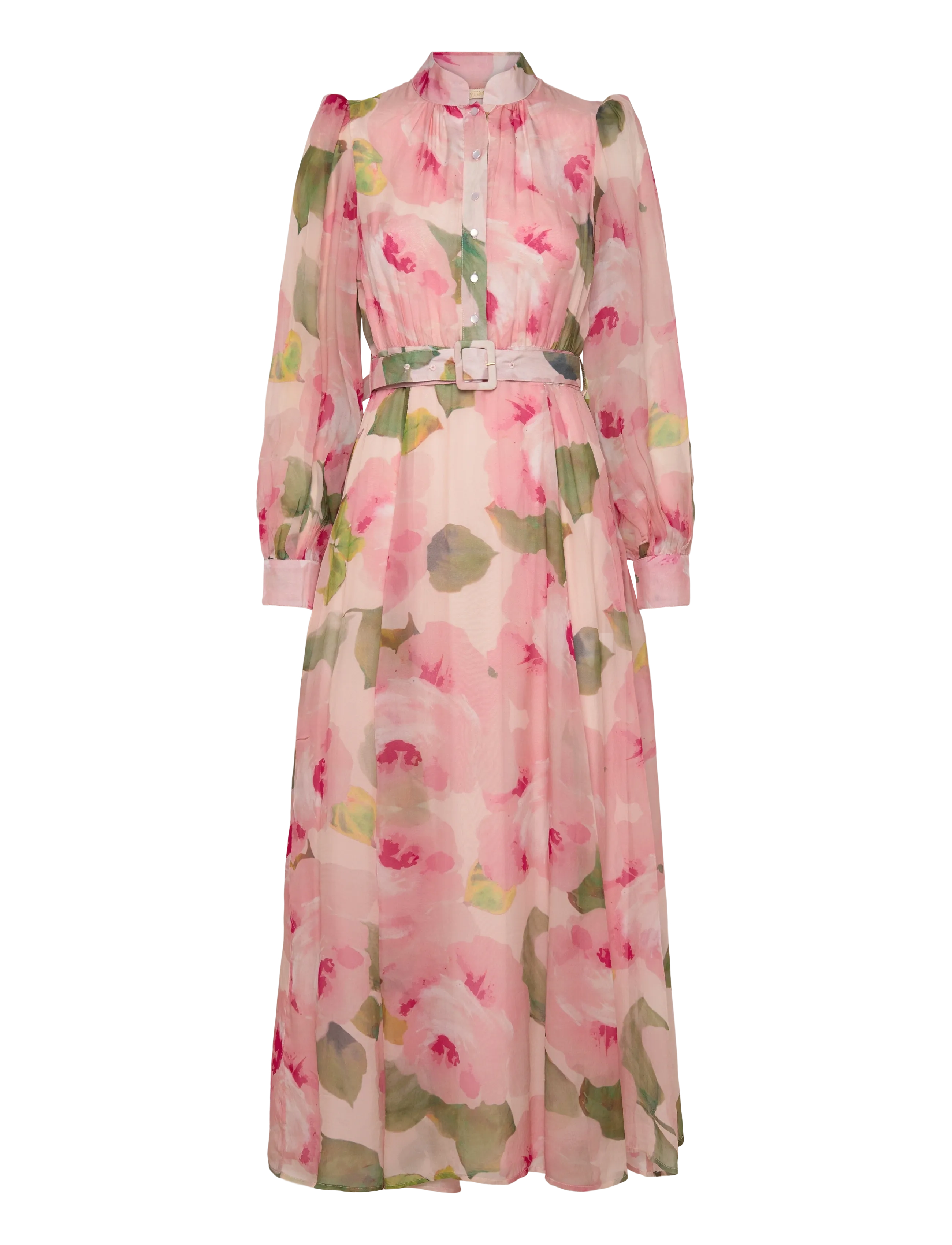by Ti Mo Organza Belt Dress - Nyheder - 582-ROSETTE / pink/rose