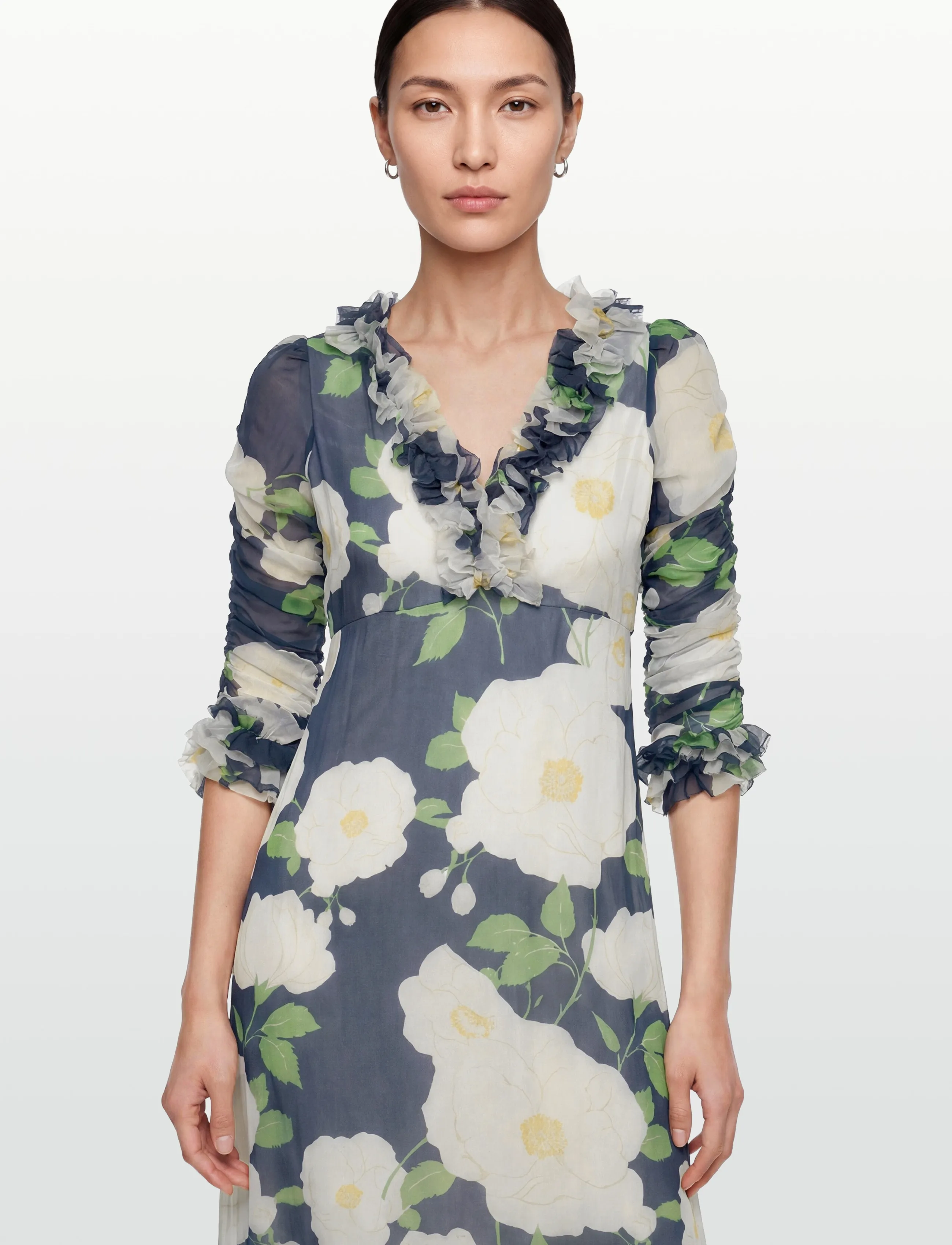 by Ti Mo - Organza Ruffle Dress - aftonklänningar - 580-flowergarden - 3