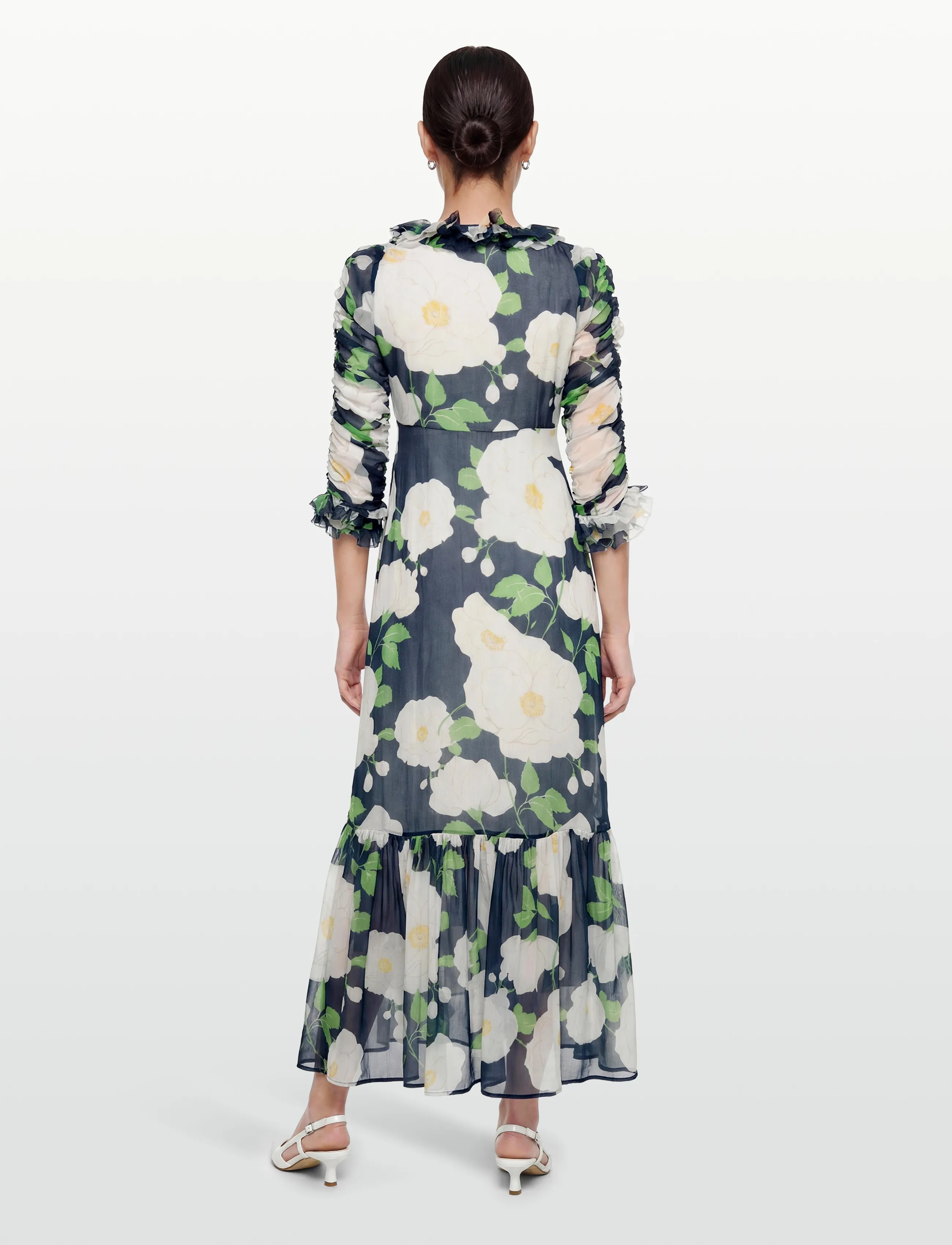 by Ti Mo - Organza Ruffle Dress - aftonklänningar - 580-flowergarden - 4