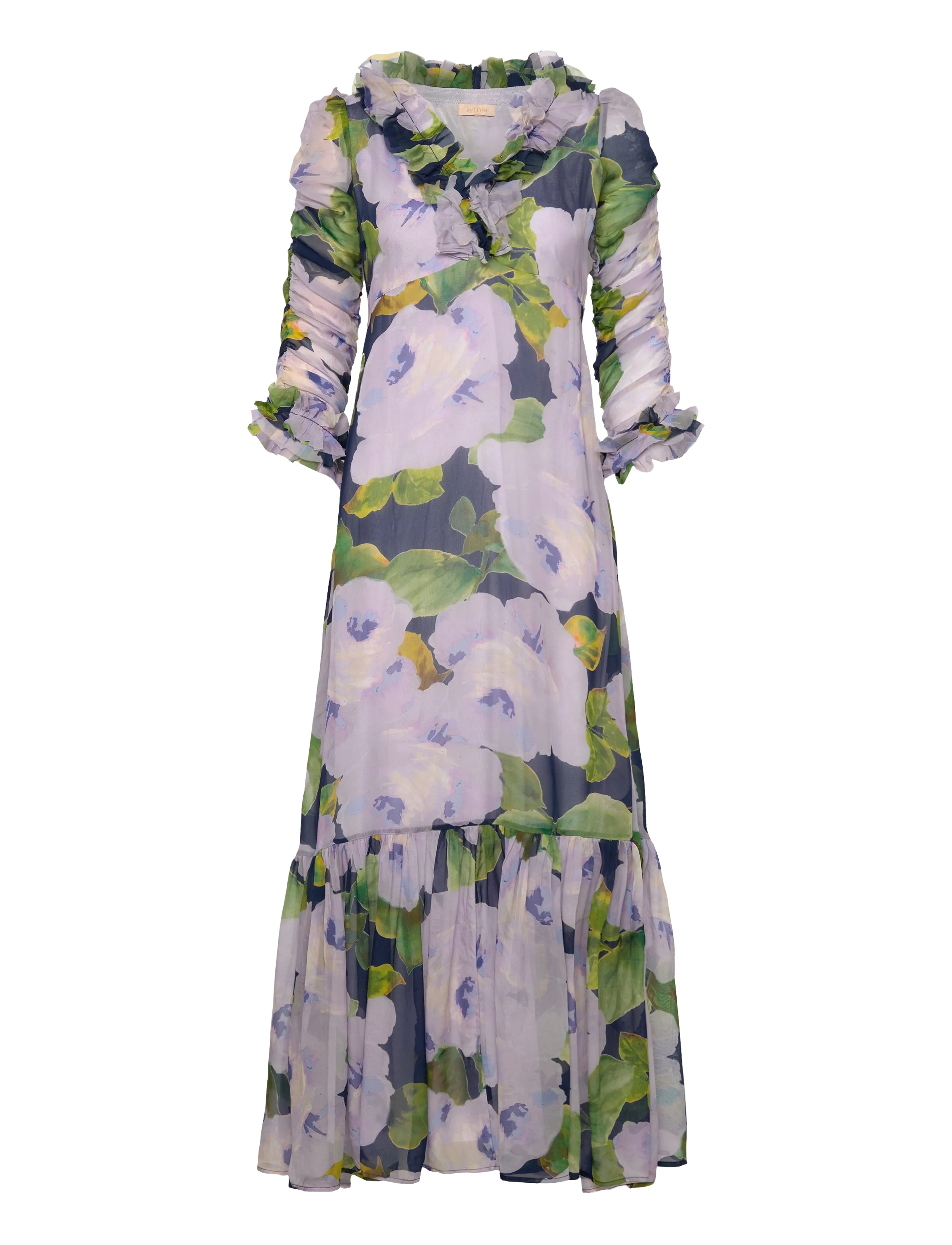 by Ti Mo Organza Ruffle Dress - Maxi kjoler - 581-VIOLA / purple