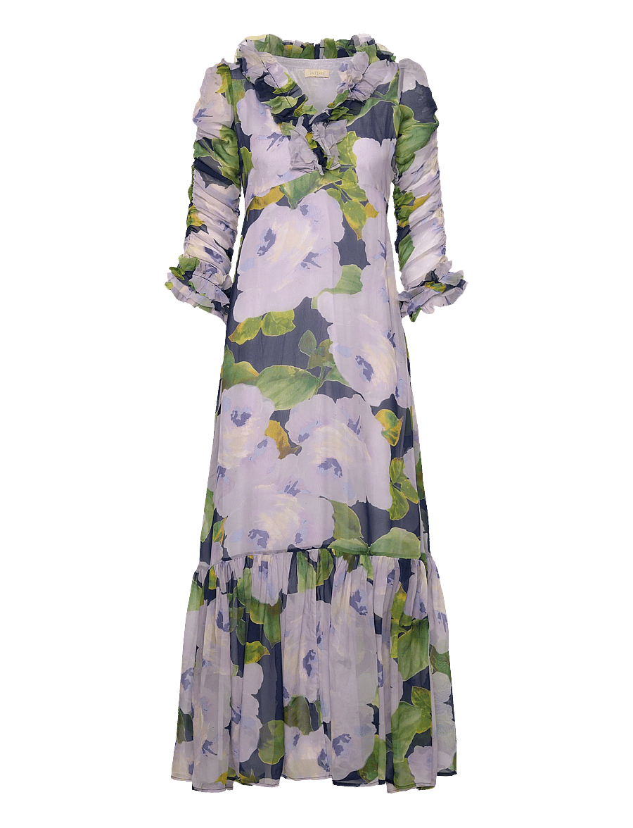 by Ti Mo - Organza Ruffle Dress - sukienki wieczorowe - 581-viola - 0