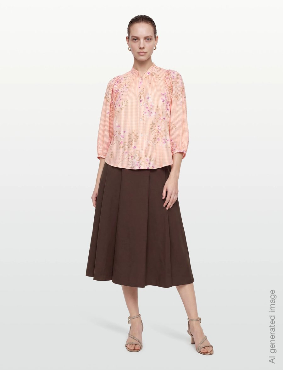by Ti Mo - Checks Blouse - long sleeved blouses - 588 - flourish - 0