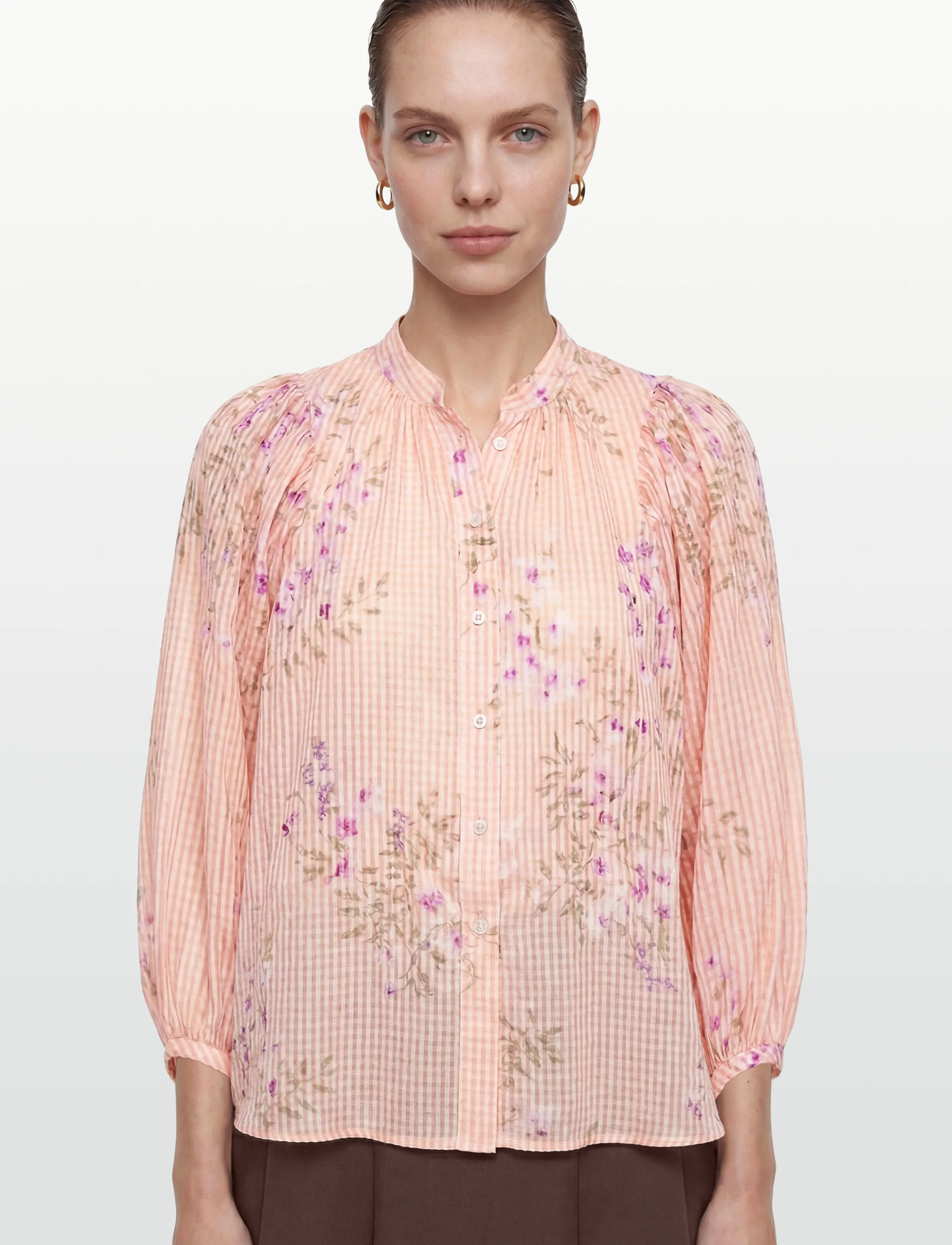 By Ti Mo Checks Blouse blusar dam – bild 3