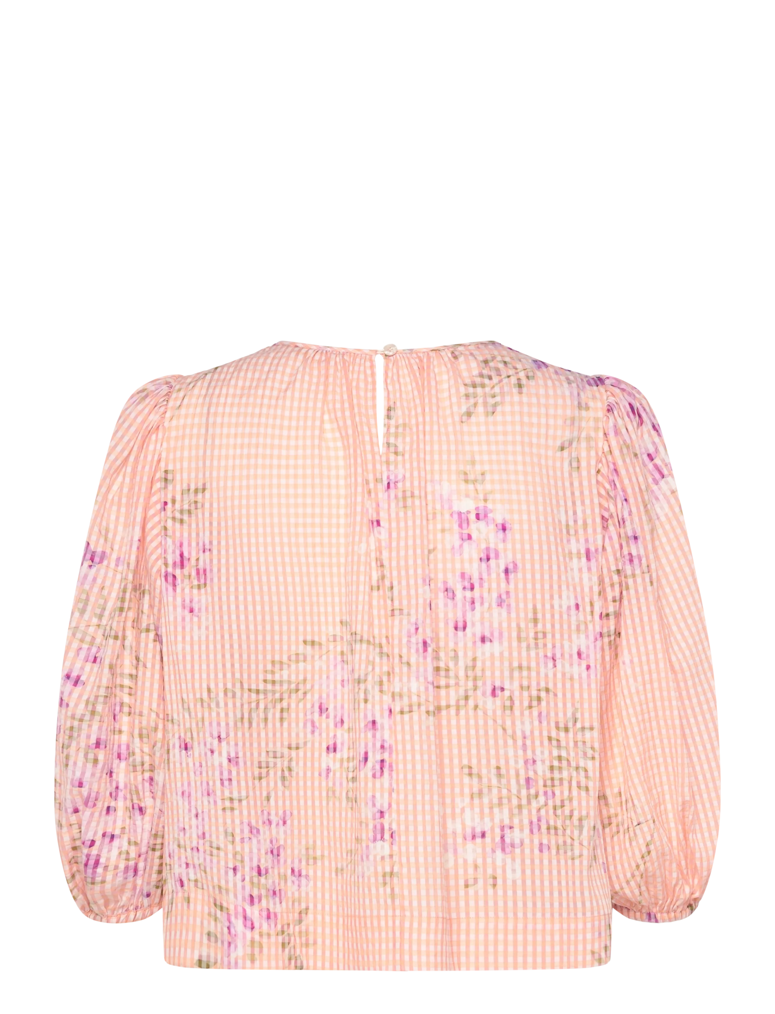 by Ti Mo - Checks Top - langärmelige blusen - 588 - flourish - 2