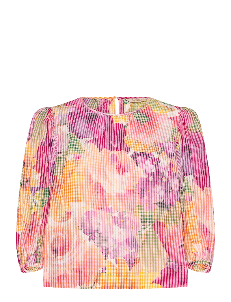 by Ti Mo - Checks Top - langärmlige blusen - 589 - confetti - 0