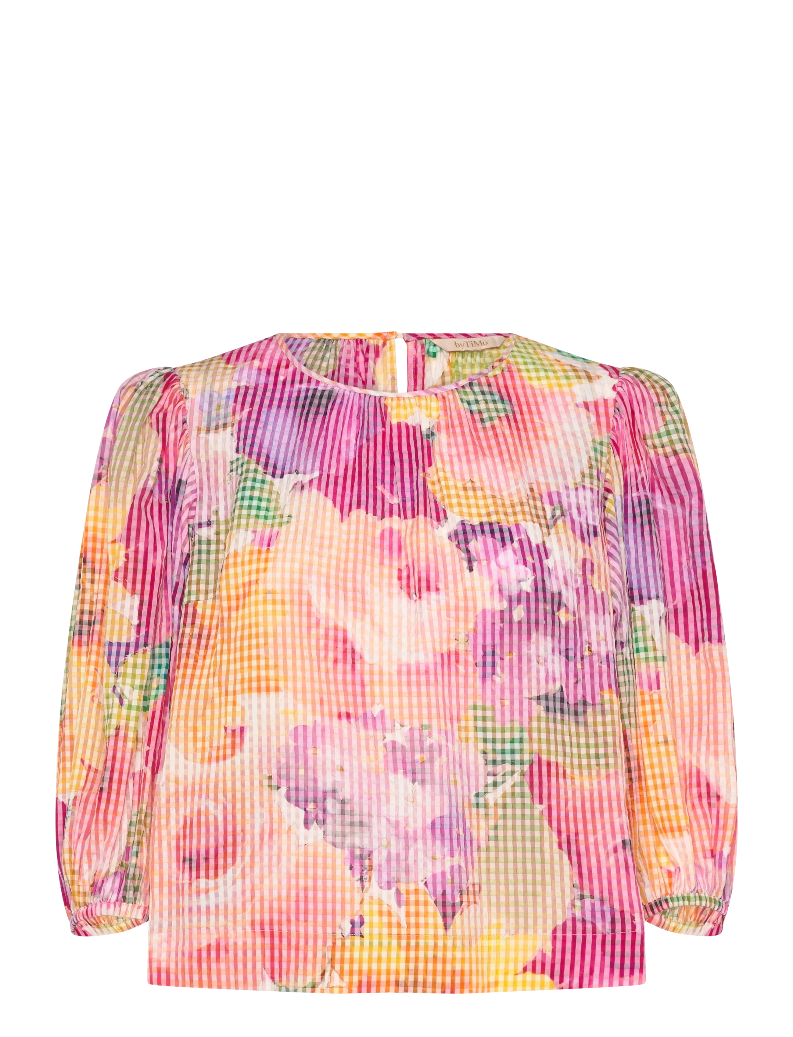 by Ti Mo - Checks Top - langärmelige blusen - 589 - confetti - 1