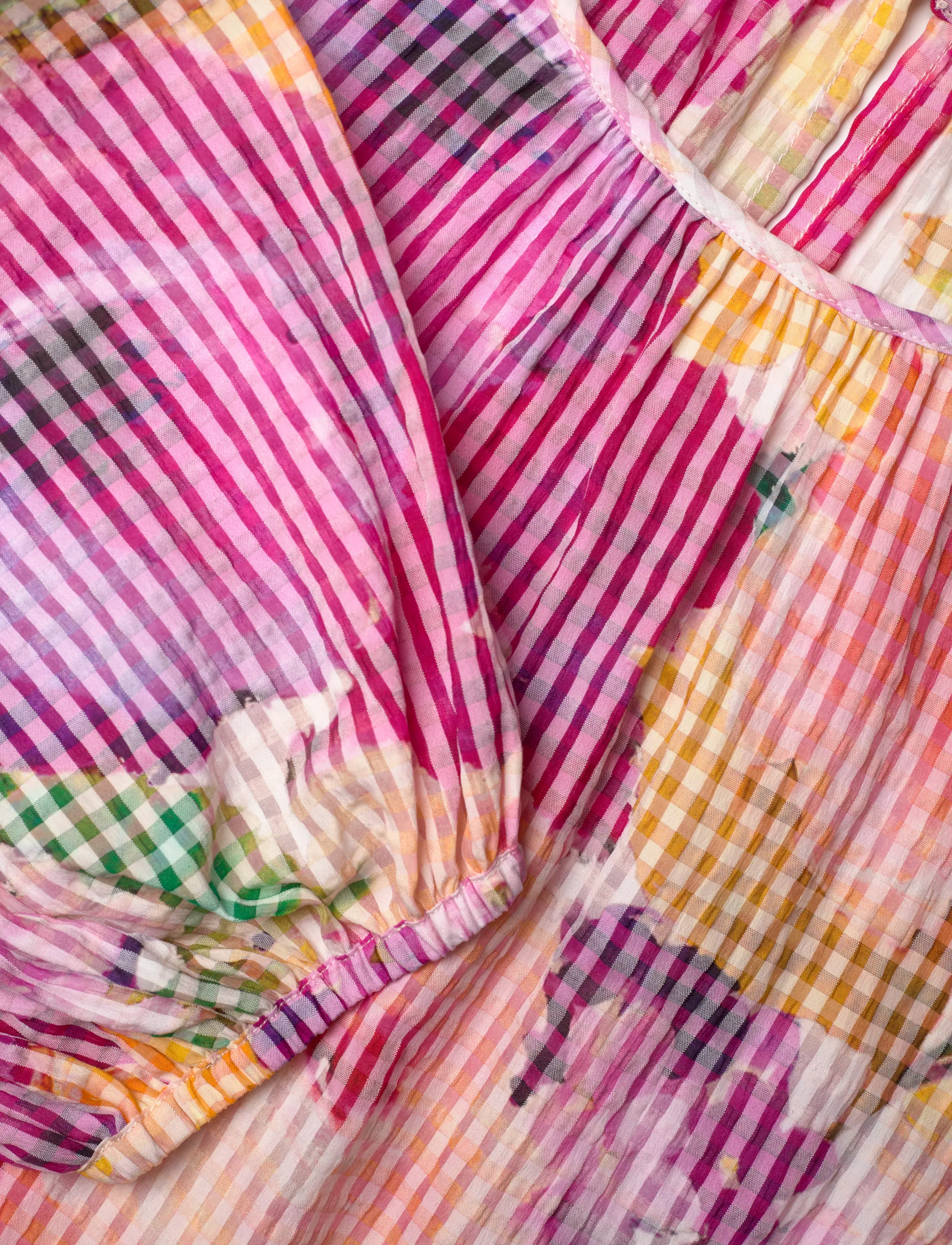 by Ti Mo - Checks Top - langärmelige blusen - 589 - confetti - 5