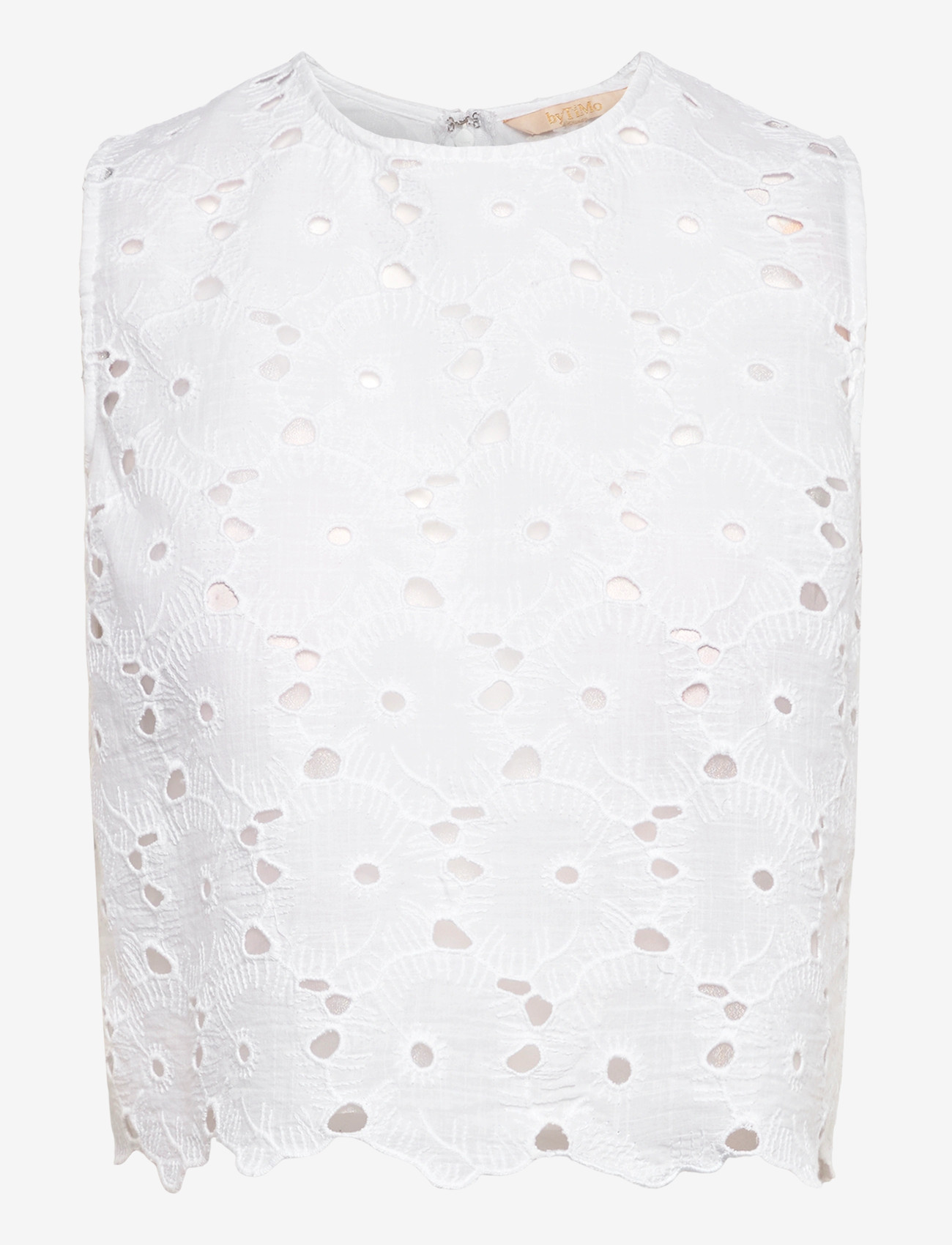 by Ti Mo - Broderie Anglaise Top - crop tops - 001 - white - 0