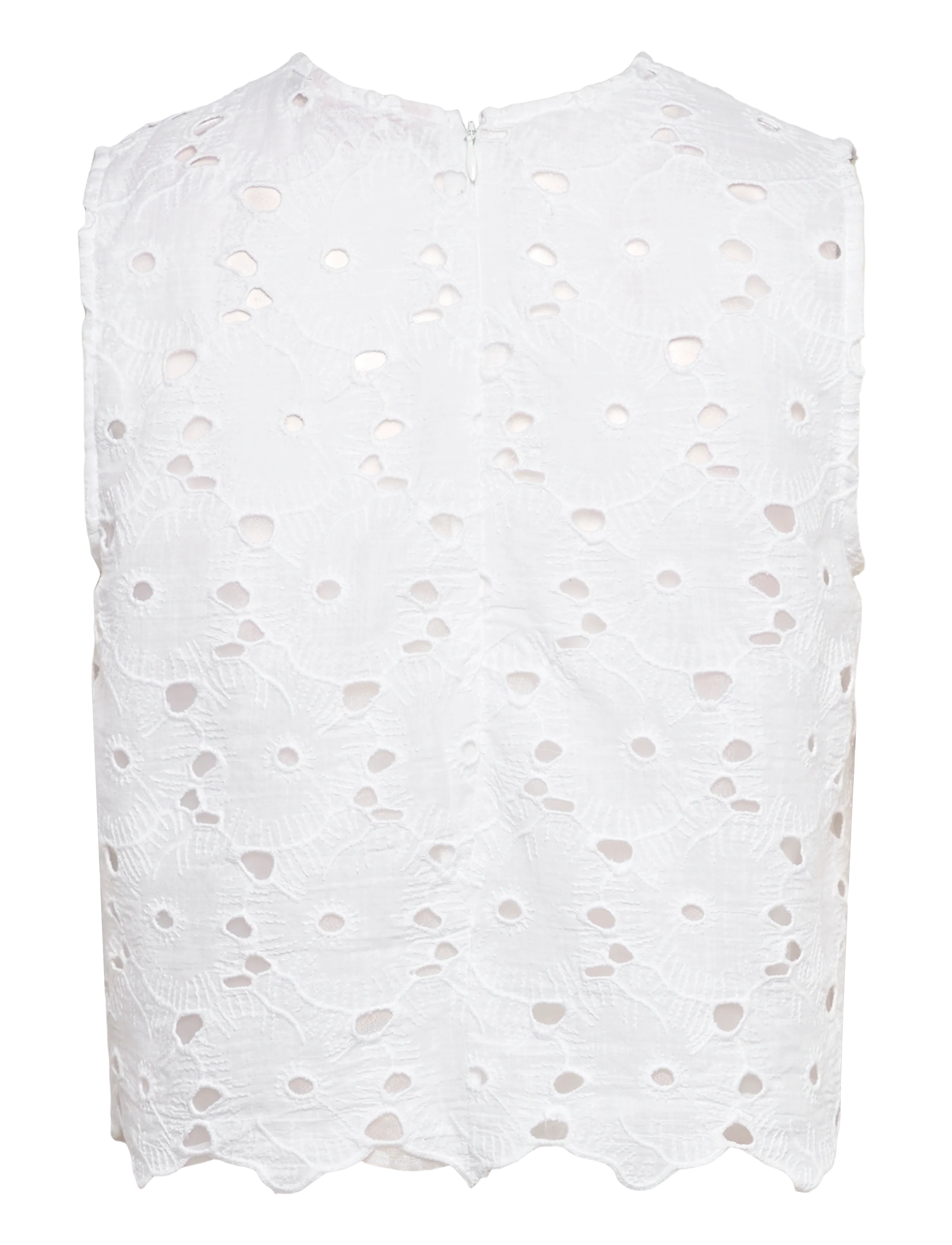 by Ti Mo - Broderie Anglaise Top - crop tops - 001 - white - 1