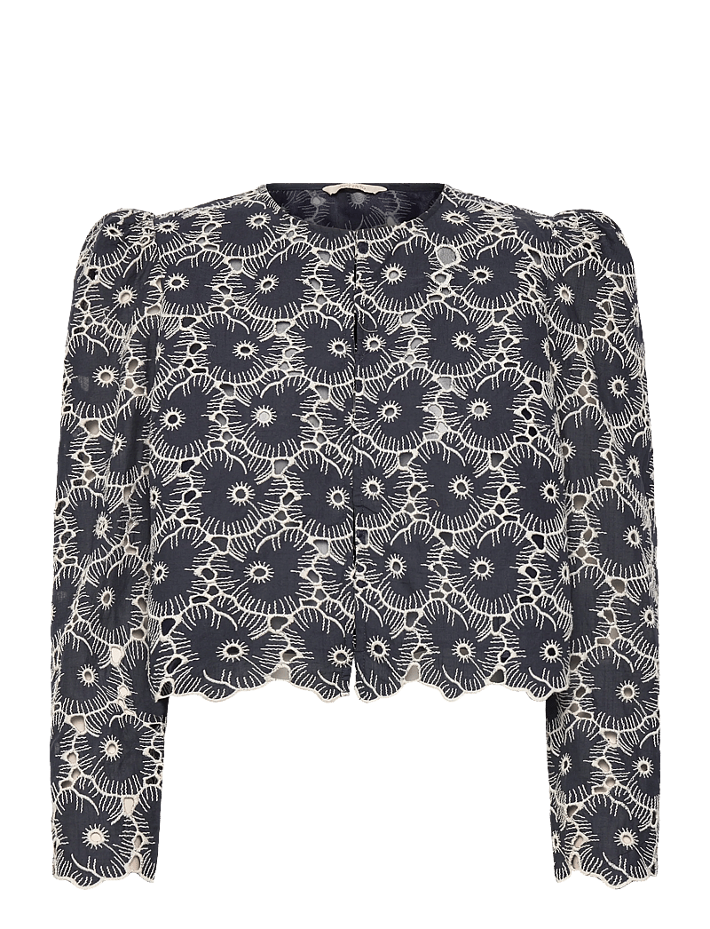 by Ti Mo - Broderie Anglaise Jacket - frühlingsjacken - 070 - marine - 0