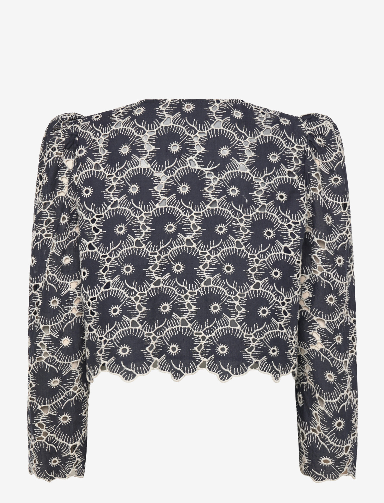 by Ti Mo - Broderie Anglaise Jacket - spring jackets - 070 - marine - 1