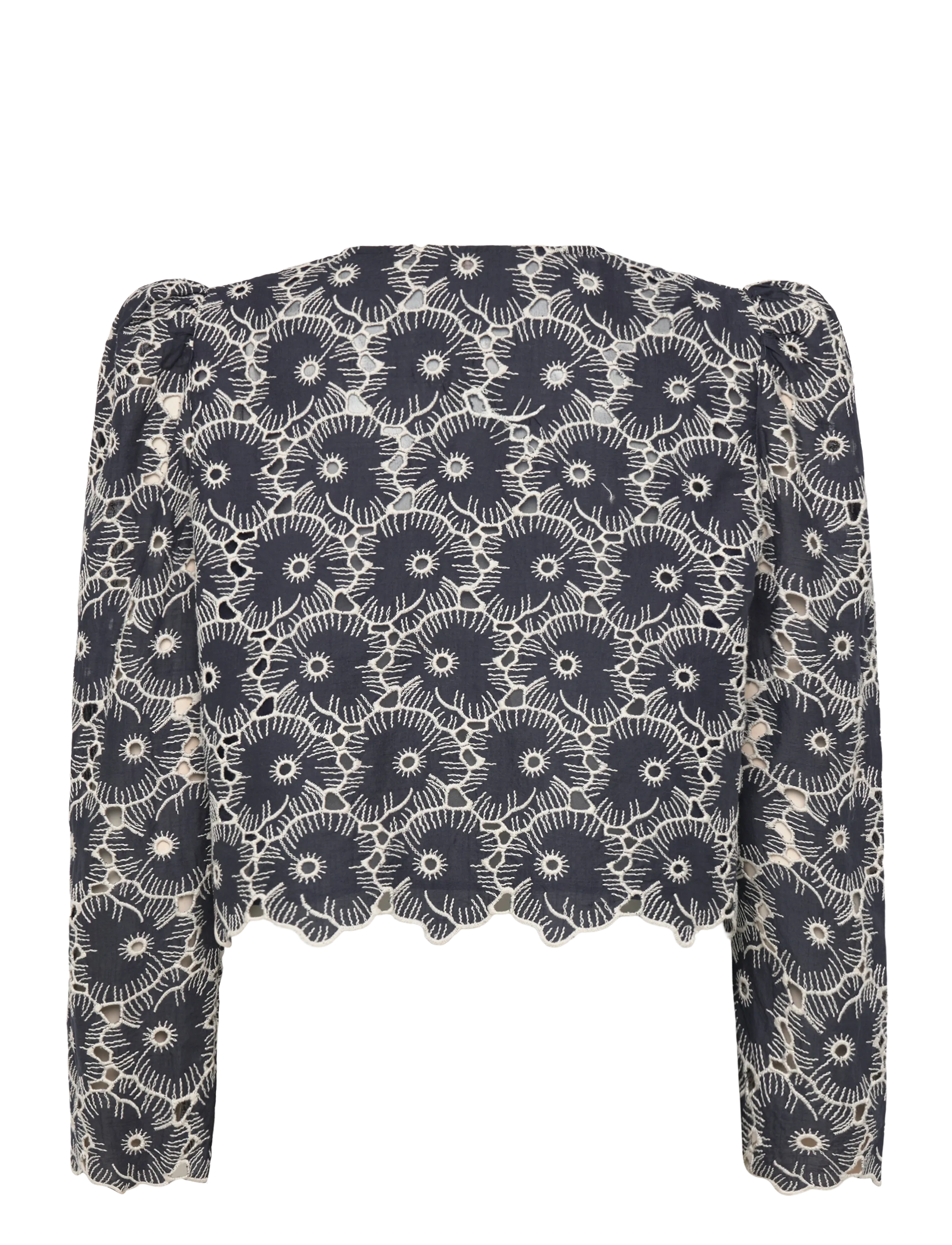 by Ti Mo - Broderie Anglaise Jacket - vestes de printemps - 070 - marine - 1