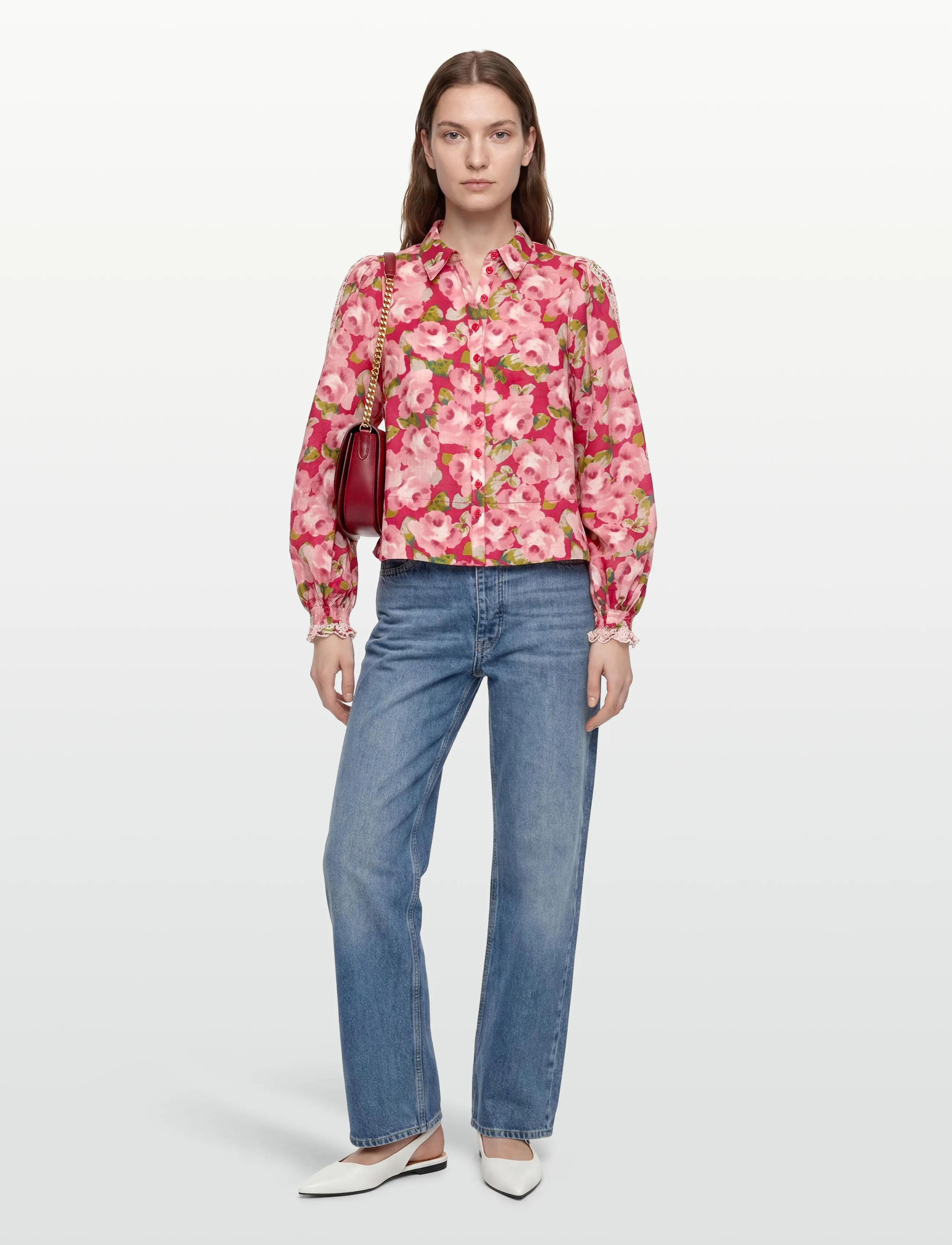 by Ti Mo Cotton Slub Shirt - Shirts - 601 - ROMACE / red