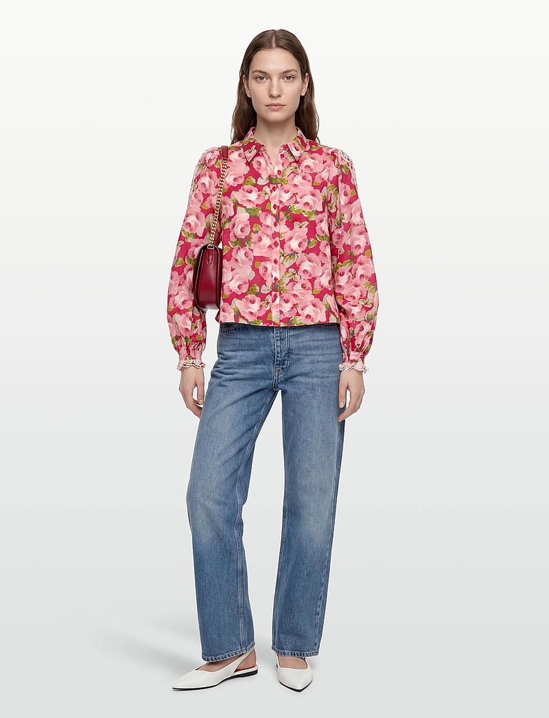 by Ti Mo - Cotton Slub Shirt - jeansskjortor - 601 - romace - 0
