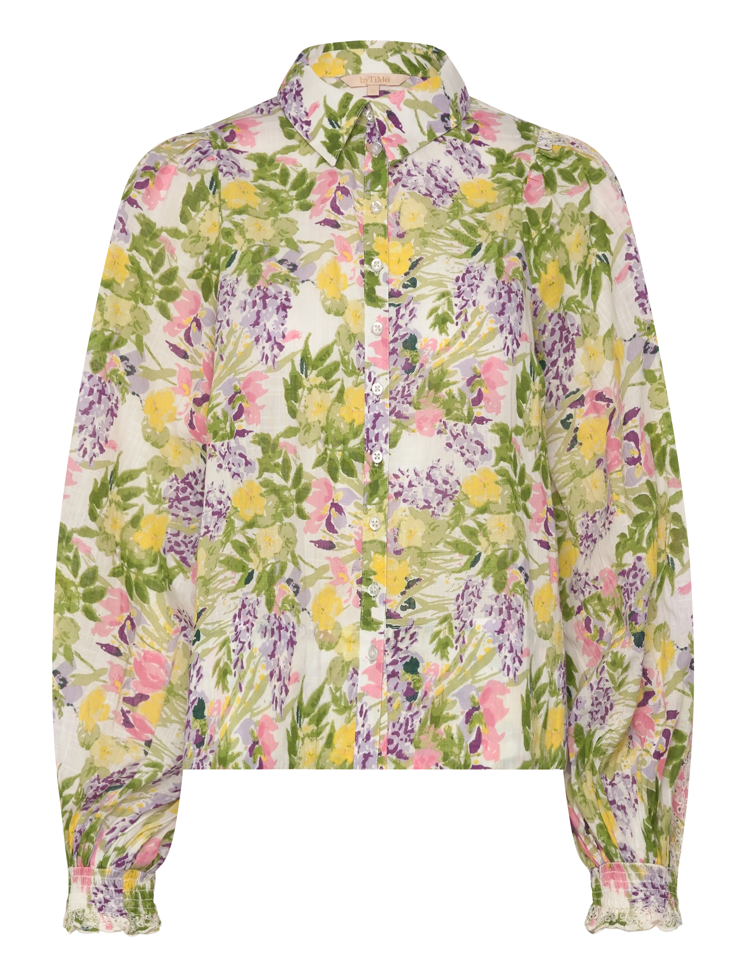 by Ti Mo Cotton Slub Shirt - byTiMo - 603 - SUMMER LILACS / green
