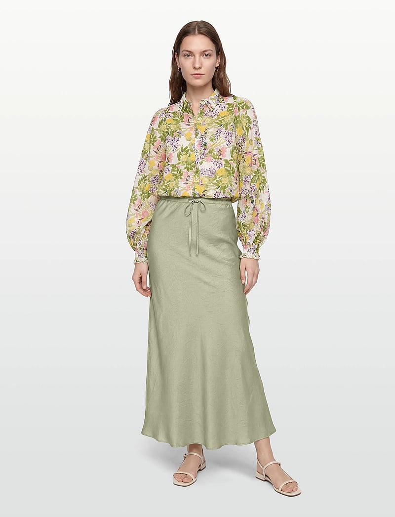 by Ti Mo - Cotton Slub Shirt - jeansskjortor - 603 - summer lilacs - 0