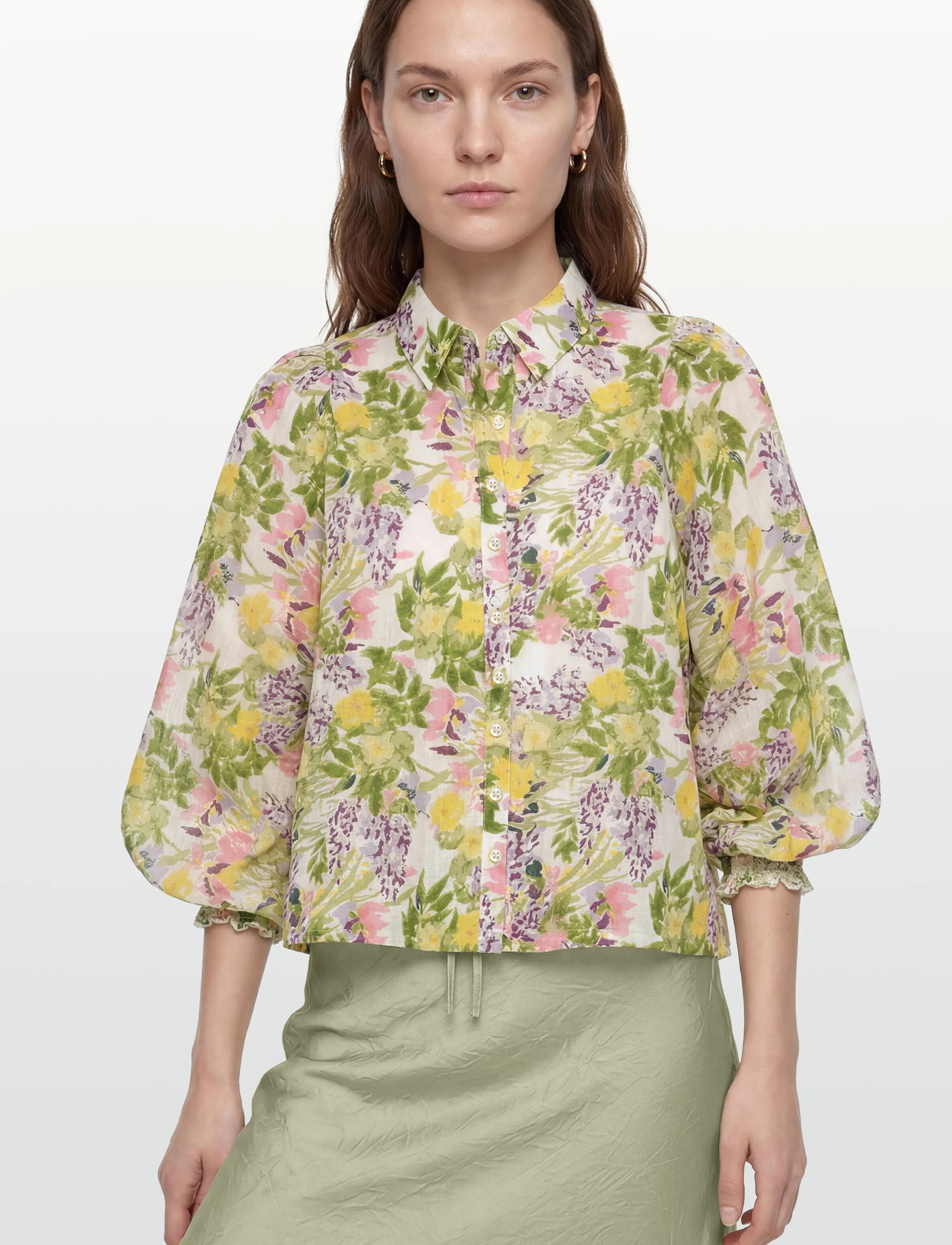 by Ti Mo - Cotton Slub Shirt - jeanshemden - 603 - summer lilacs - 5