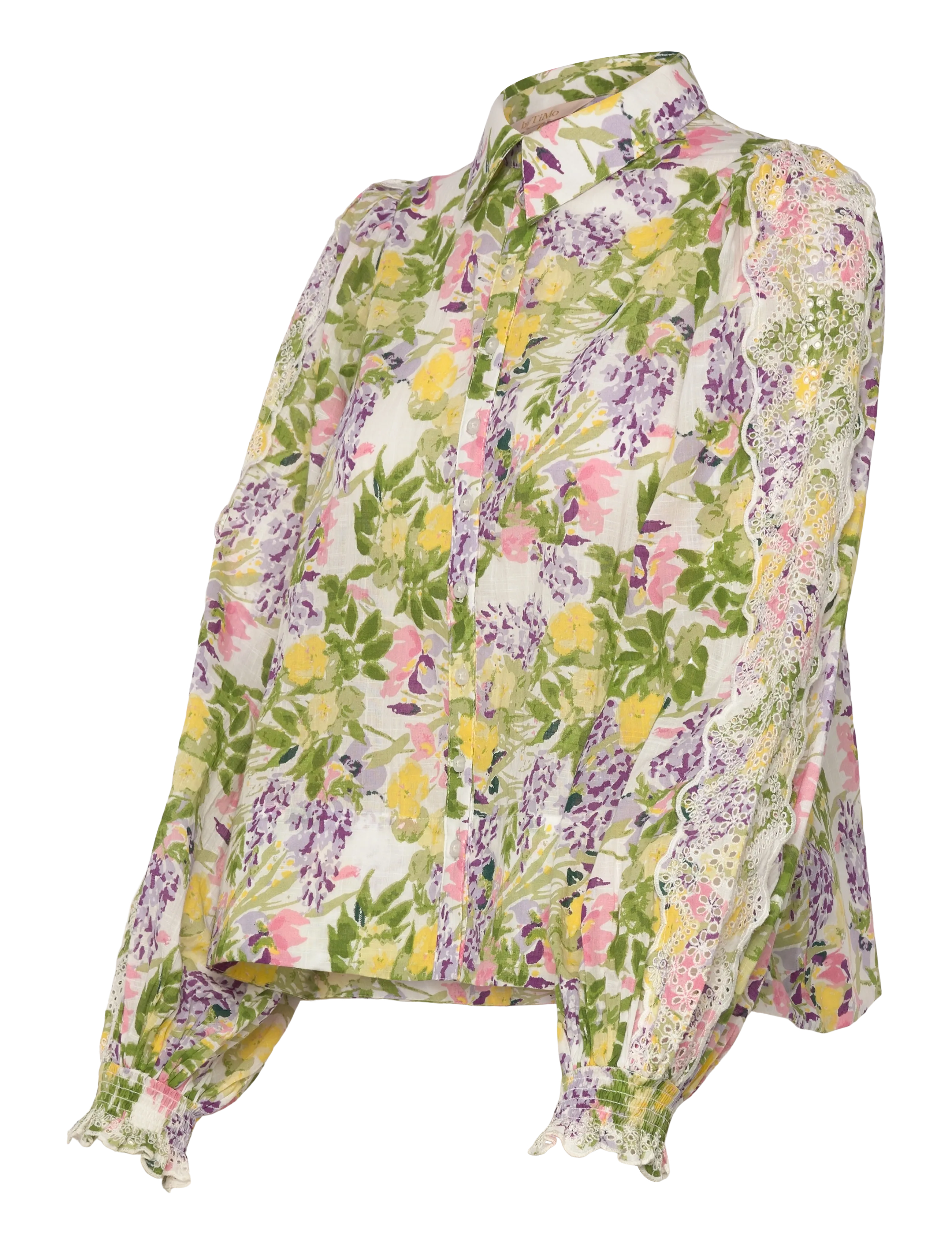by Ti Mo - Cotton Slub Shirt - jeanshemden - 603 - summer lilacs - 3