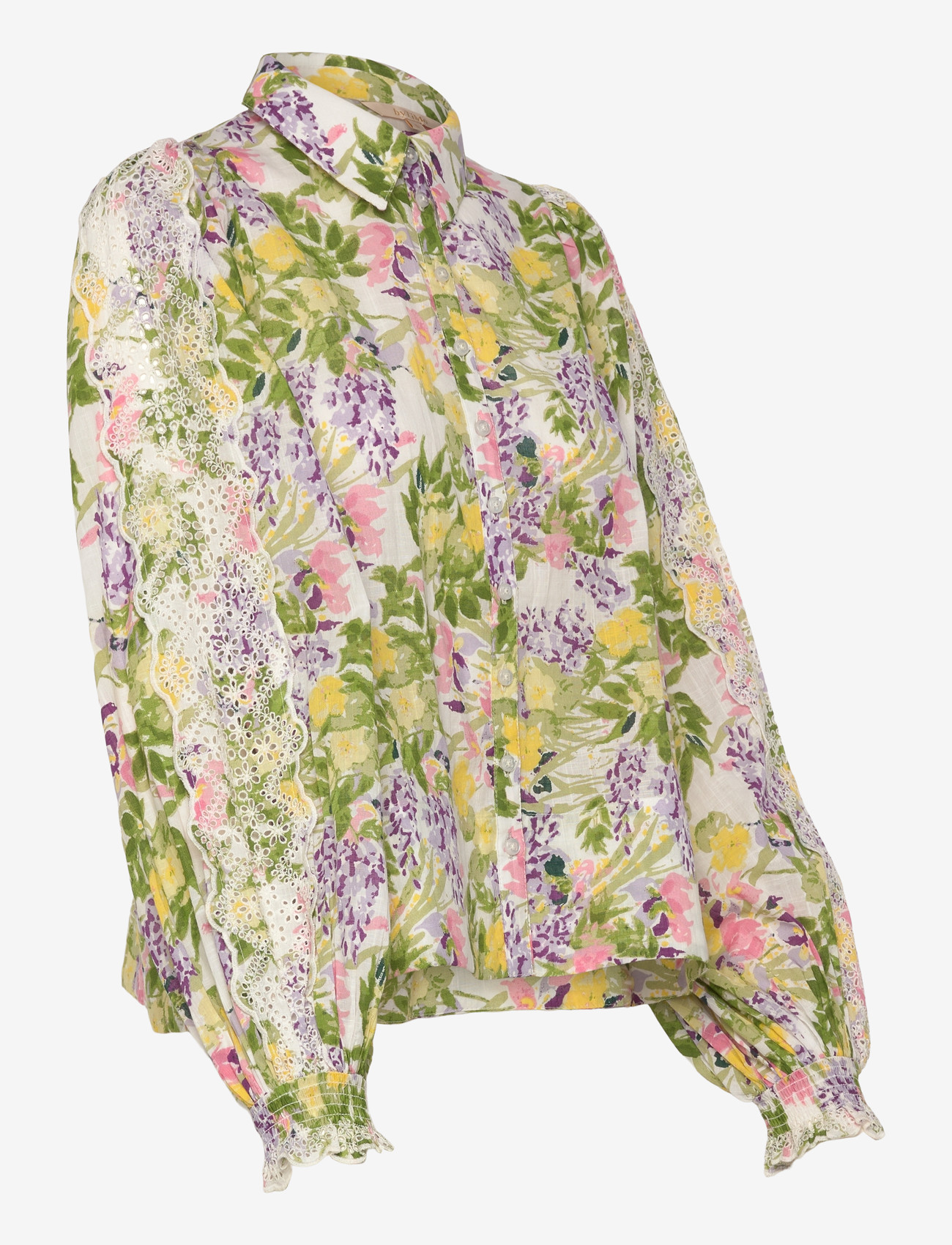 by Ti Mo - Cotton Slub Shirt - denim shirts - 603 - summer lilacs - 3