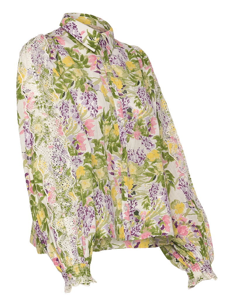 by Ti Mo - Cotton Slub Shirt - denim shirts - 603 - summer lilacs - 3