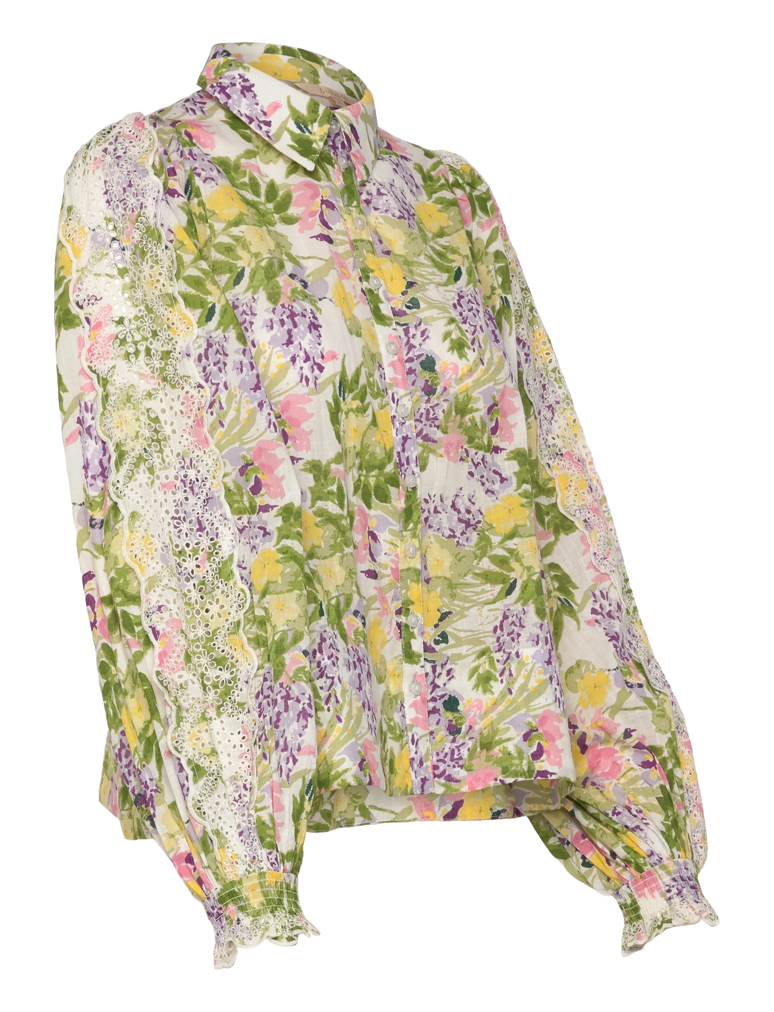 by Ti Mo - Cotton Slub Shirt - jeanshemden - 603 - summer lilacs - 4