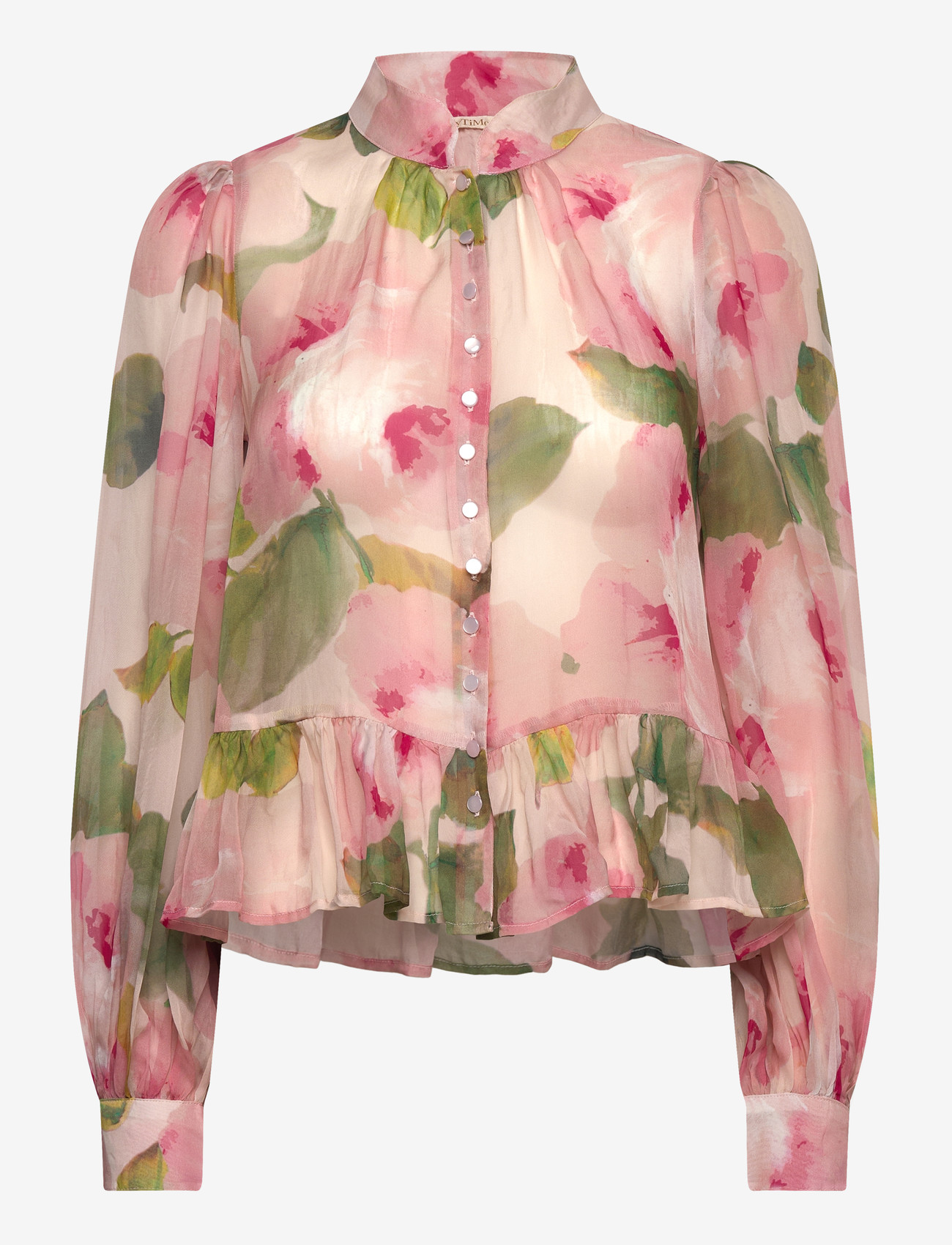 by Ti Mo - Organza Shirt - pikkade varrukatega pluusid - 582 - rosette - 0