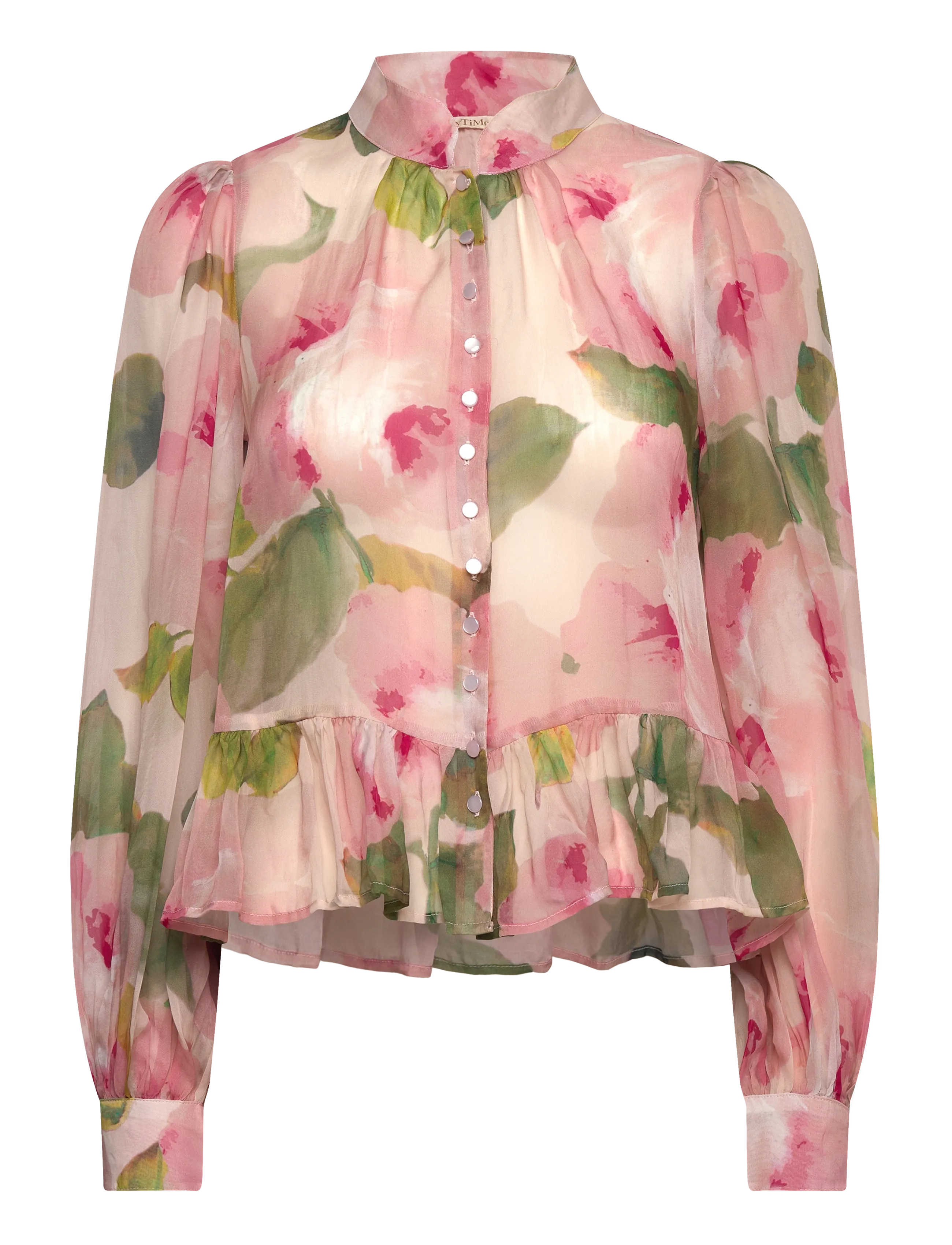 by Ti Mo Organza Shirt - Fashion Trends - 582 - ROSETTE / pink/rose