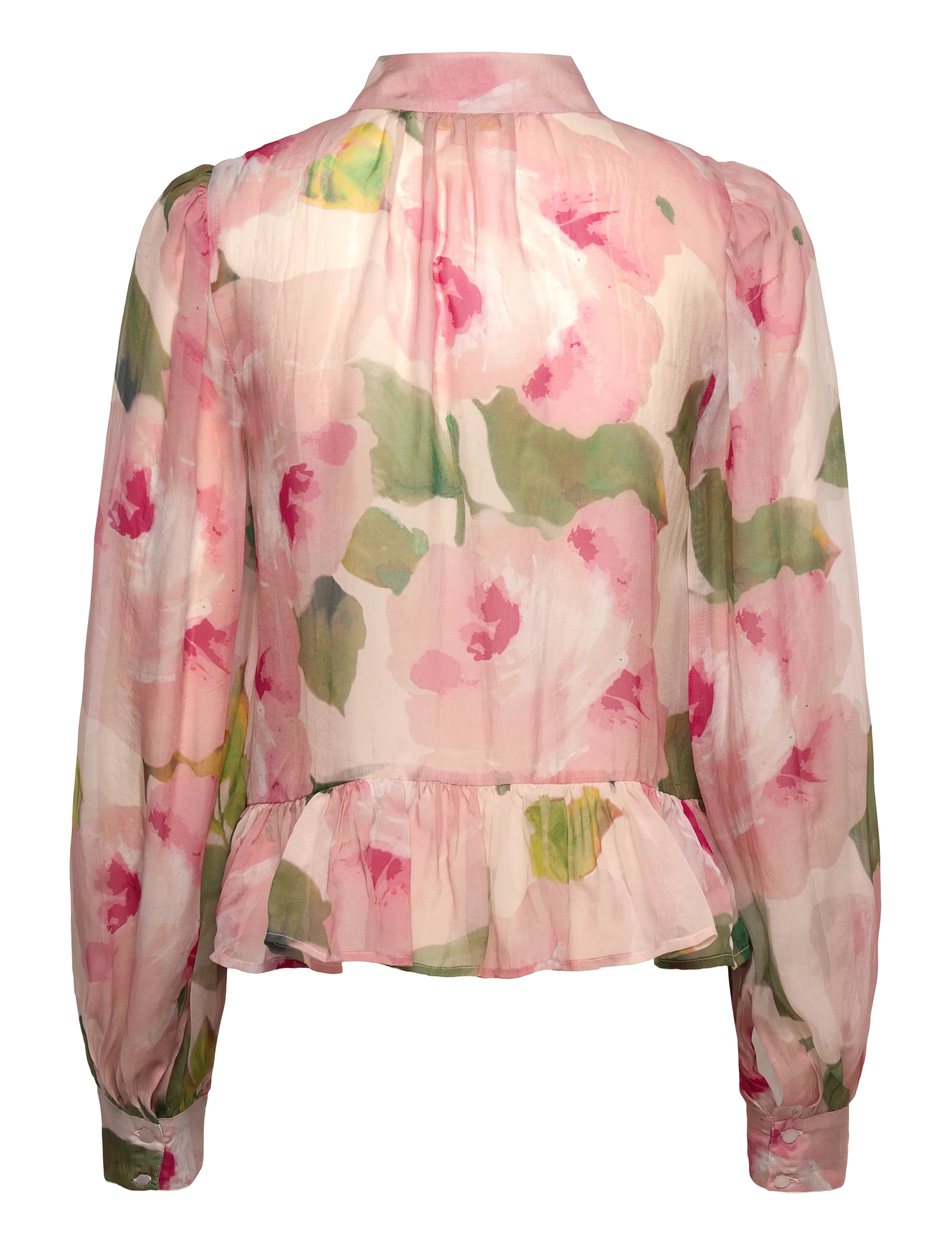 by Ti Mo - Organza Shirt - långärmade blusar - 582 - rosette - 1
