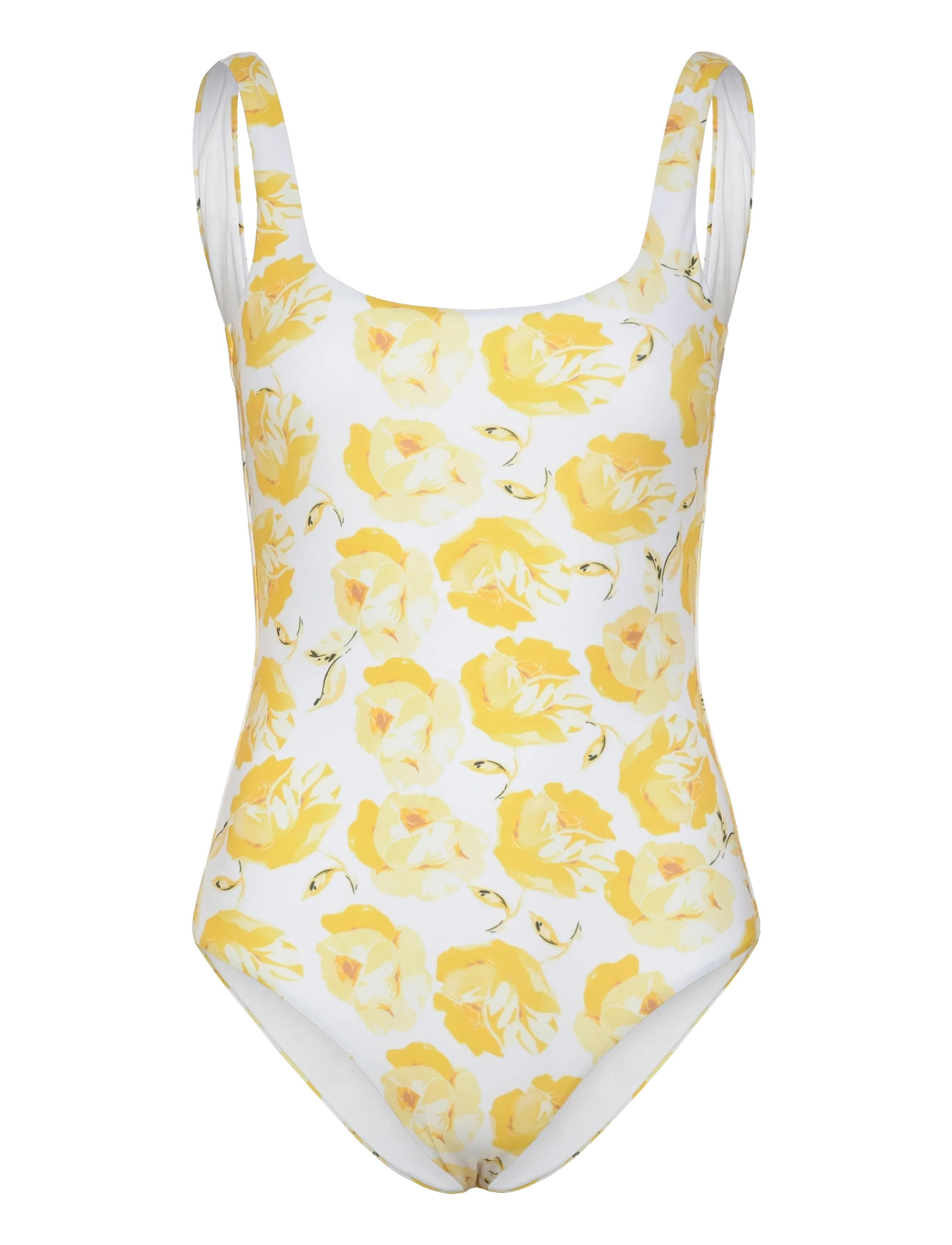 BY TI MO Klassisch Badeanzug Gelb - XL - Damen