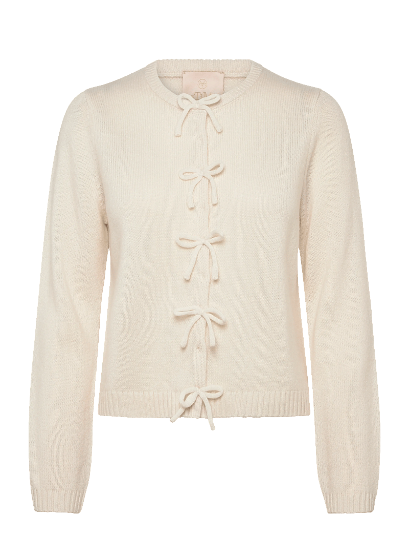 by Ti Mo - Summer Knit Bow Jacket - wolljacken - 003 - off white - 0