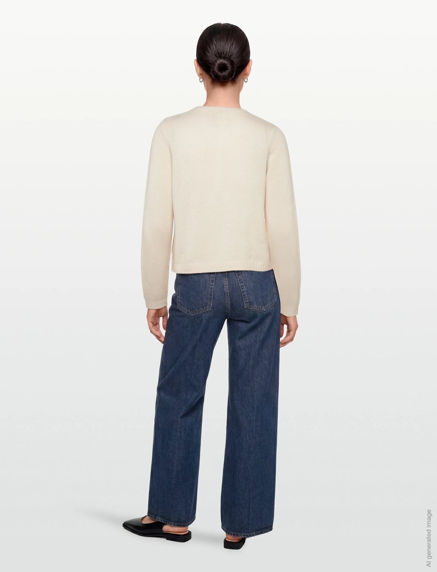 by Ti Mo - Summer Knit Bow Jacket - wolljacken - 003 - off white - 4