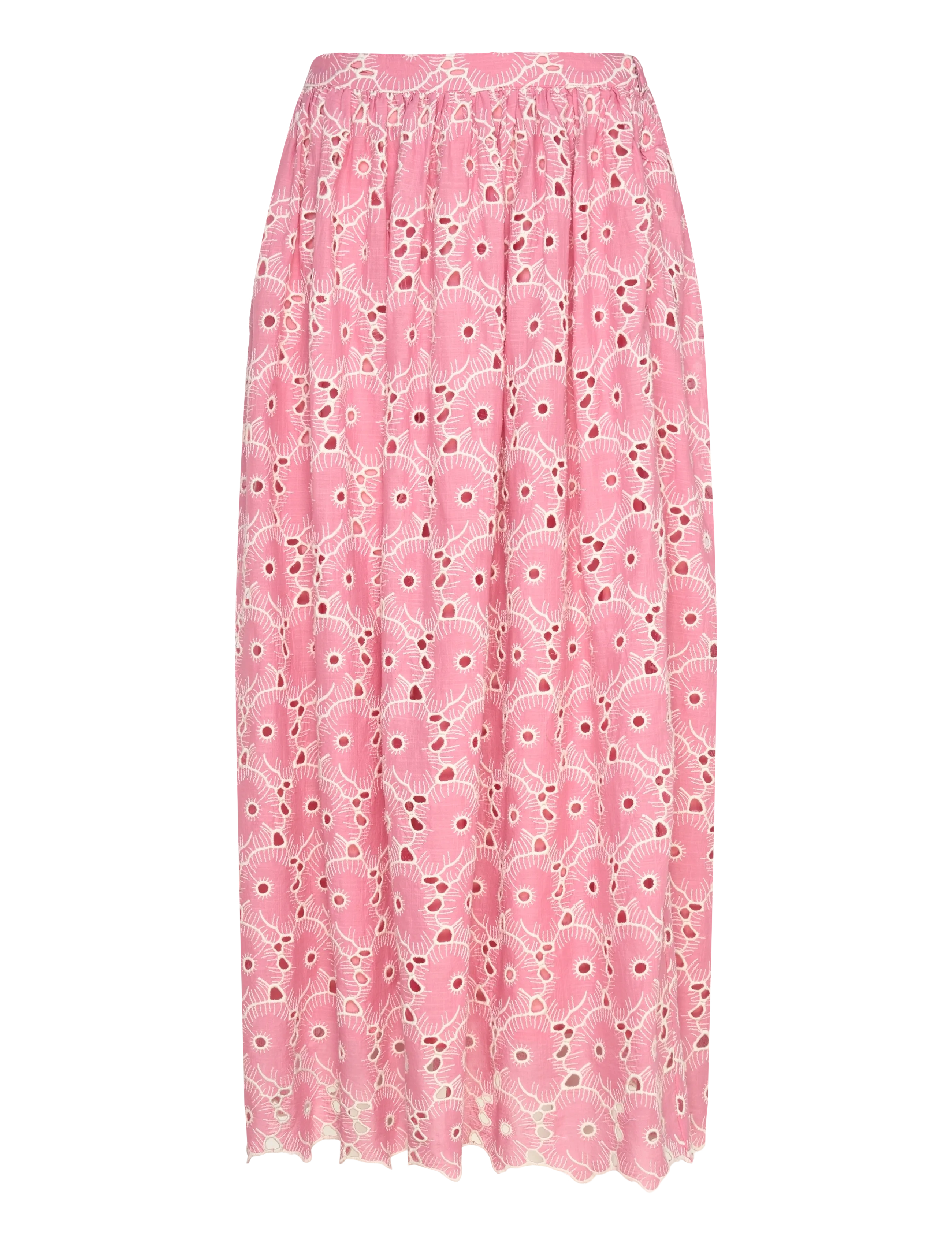 by Ti Mo Broderie Anglaise Skirt - Maxi Röcke - 071 - ROSE PINK / pink/rose