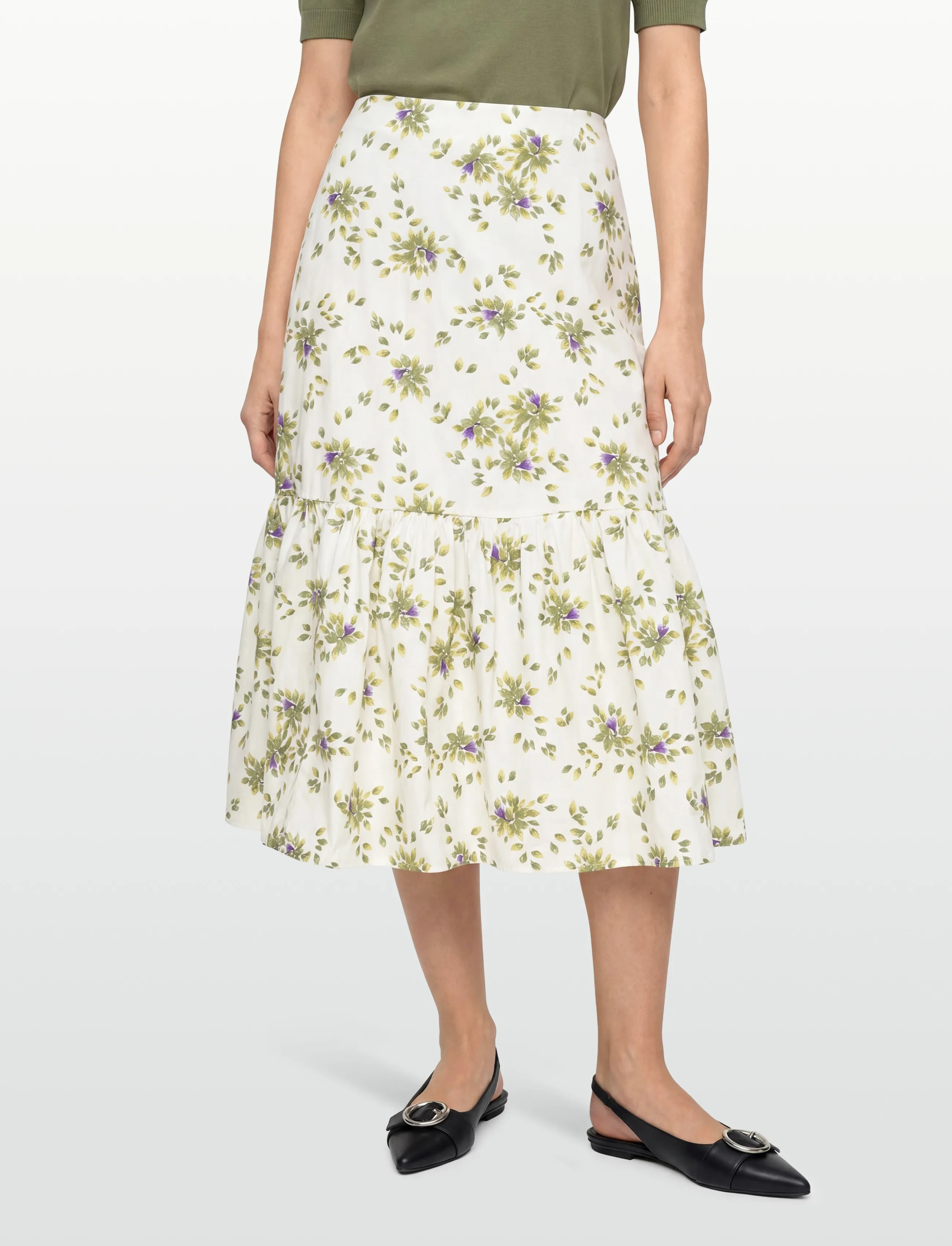 by Ti Mo - *Cotton Taffeta Skirt - maksiseelikud - 791 - petals - 3
