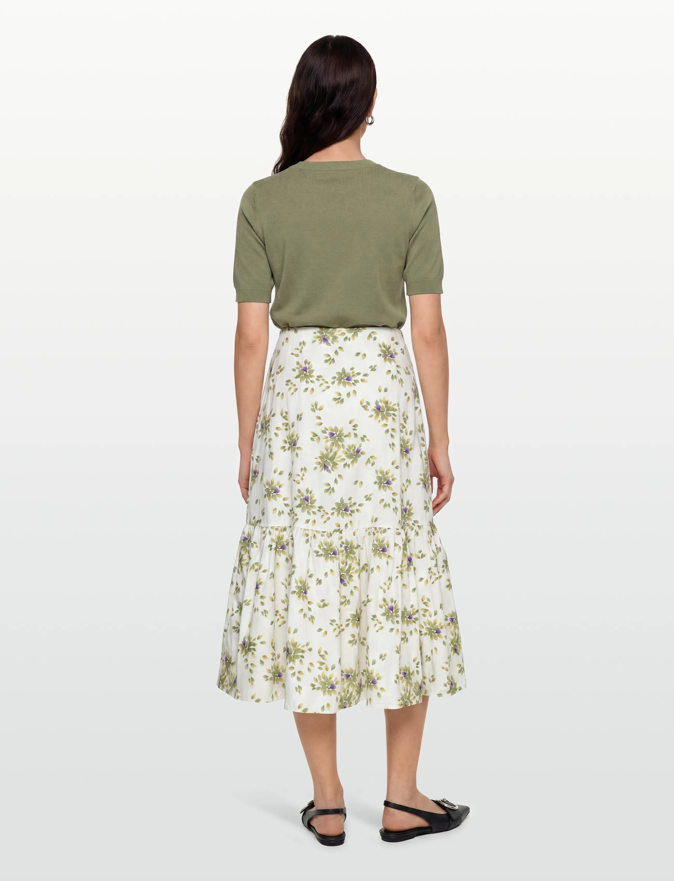 by Ti Mo - *Cotton Taffeta Skirt - maksiseelikud - 791 - petals - 4
