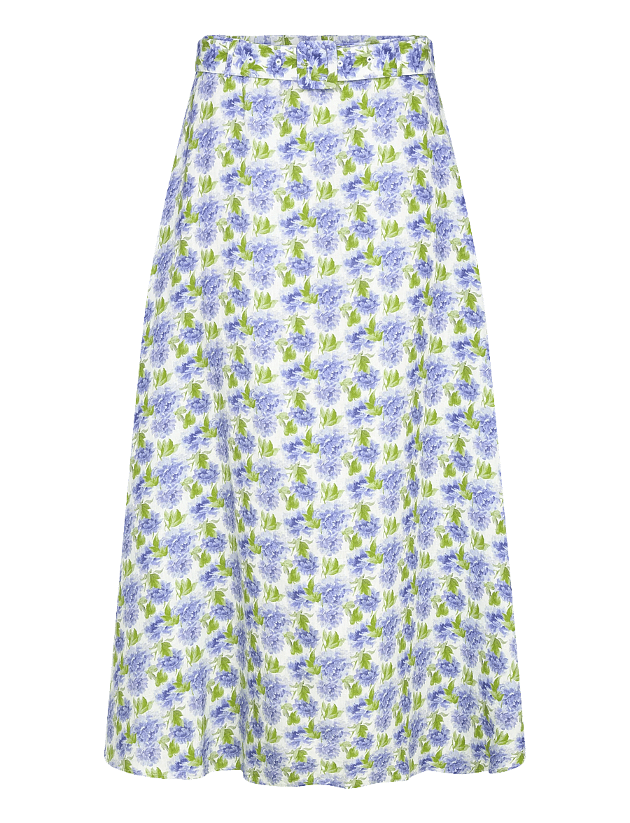 by Ti Mo - Linen Maxi Skirt - maxi röcke - 786 - peony - 0