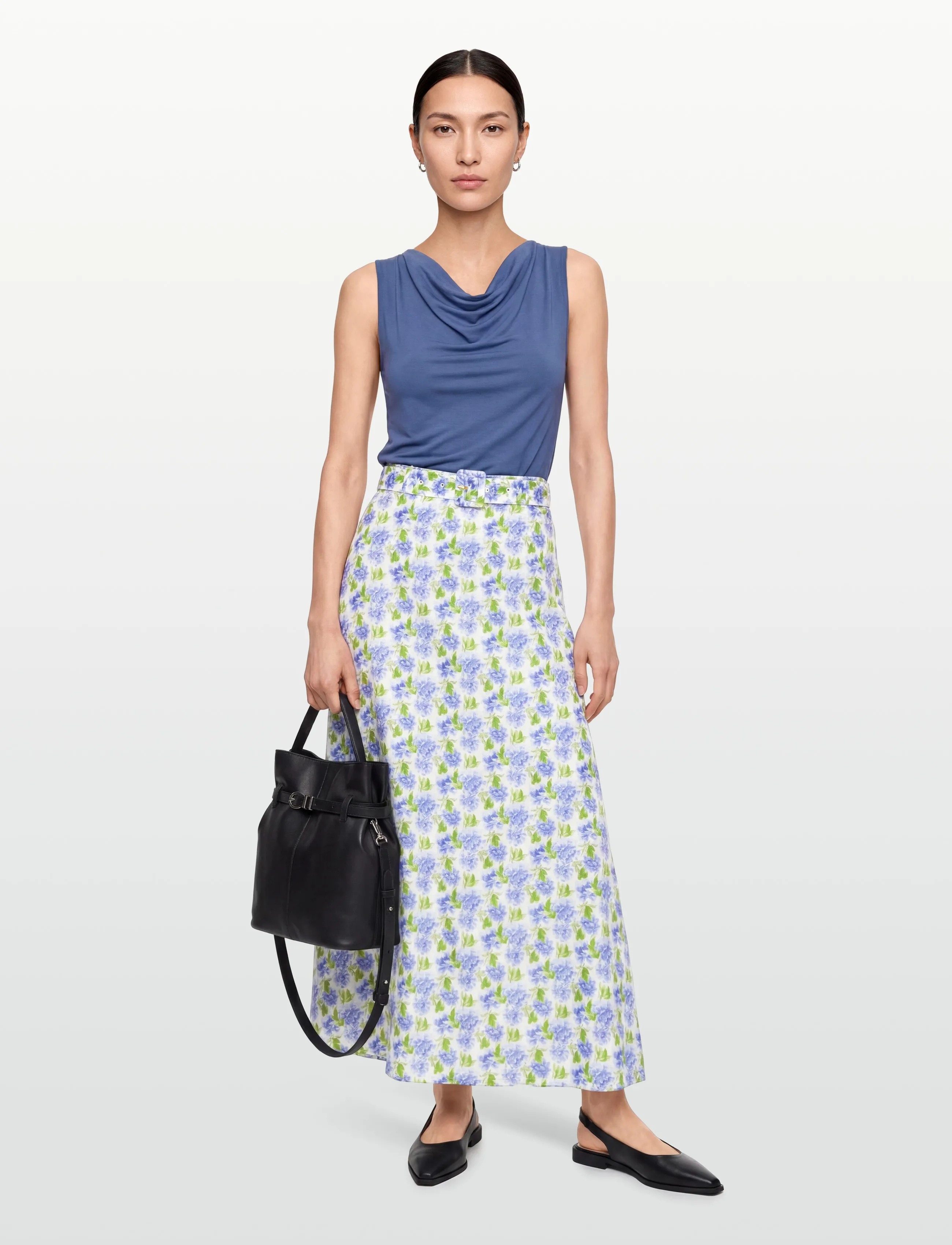by Ti Mo Linen Maxi Skirt - Röcke - 786 - PEONY / purple