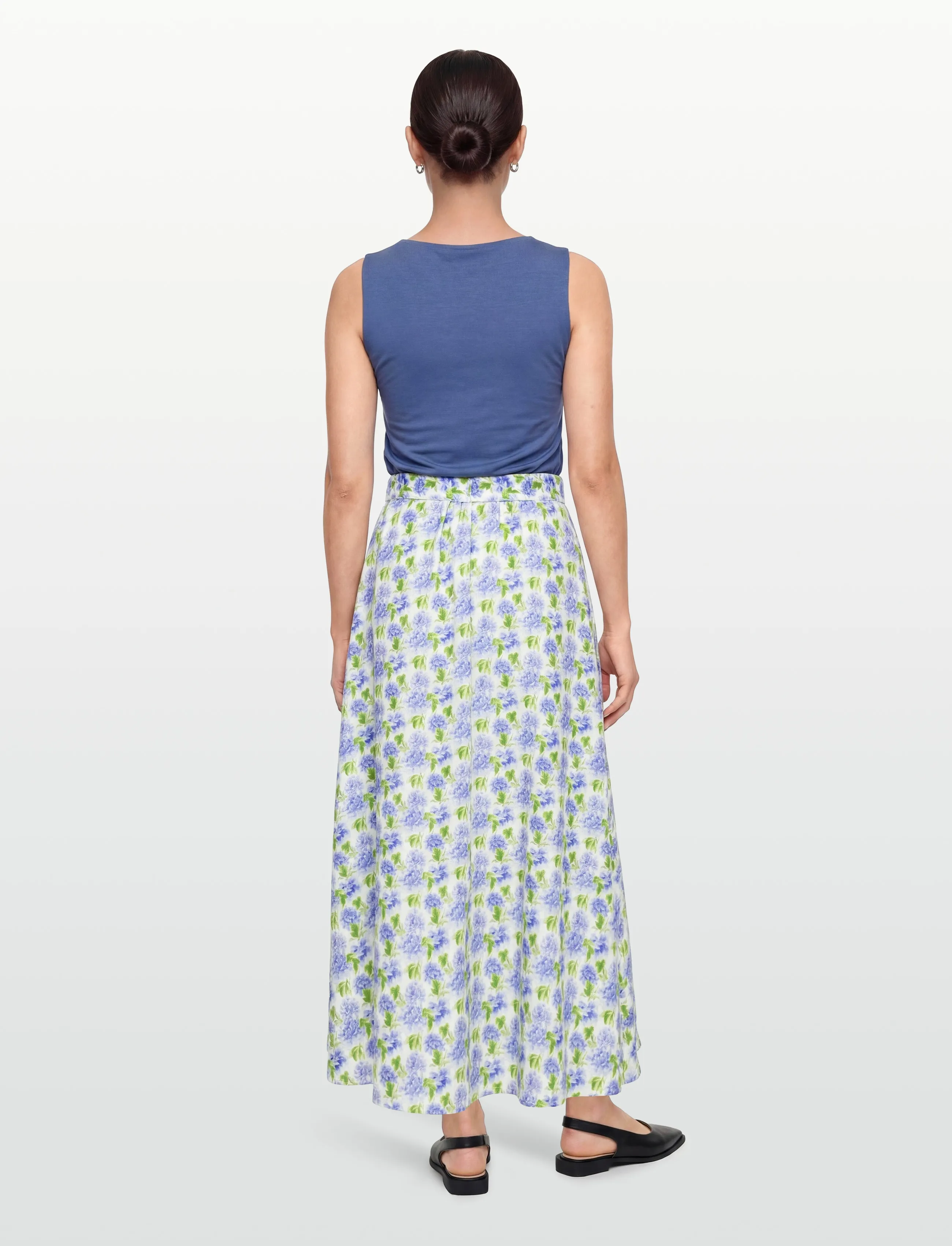 by Ti Mo - Linen Maxi Skirt - maxi röcke - 786 - peony - 4