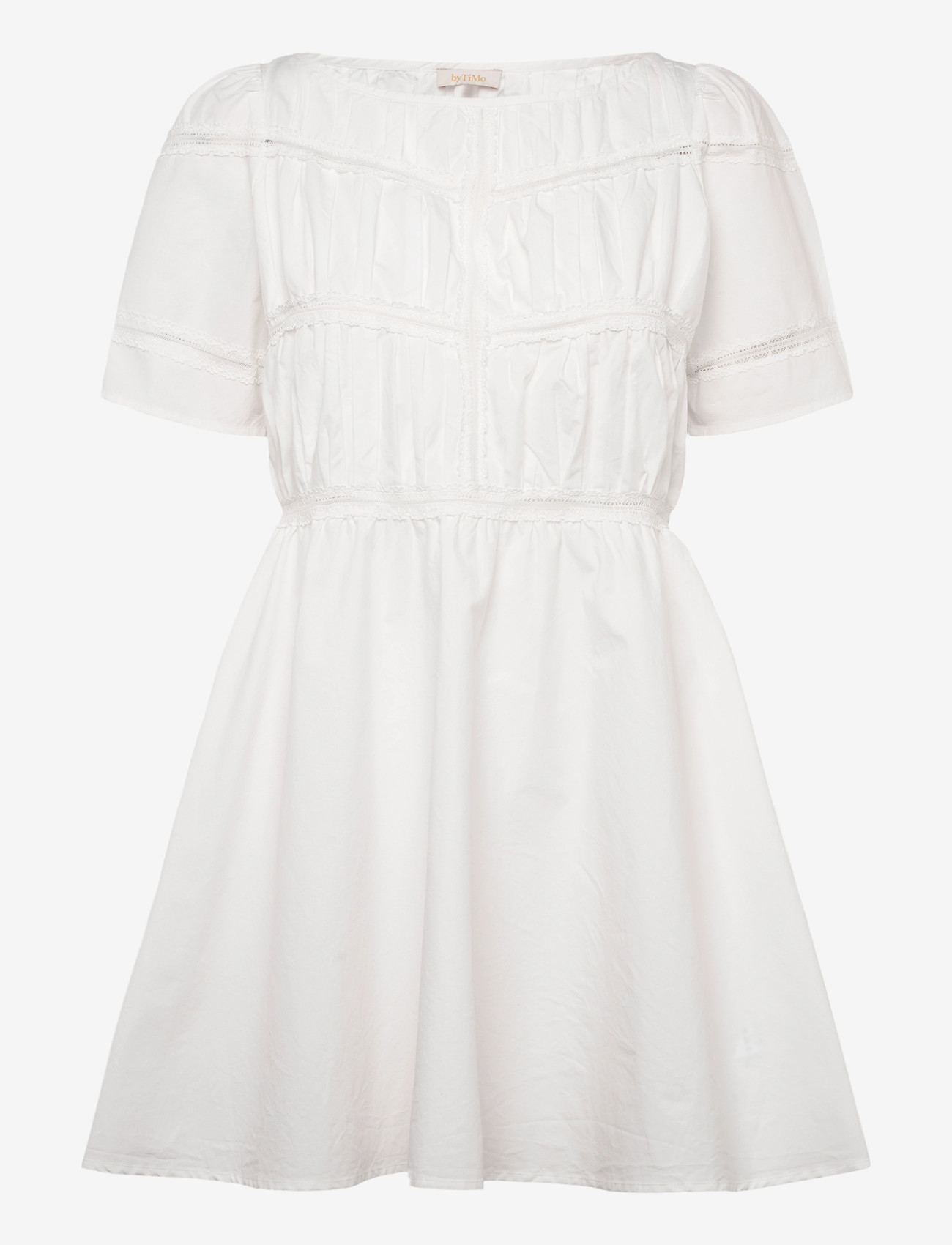 by Ti Mo - Poplin Decorated Dress - konfirmationstøj - 001 - white - 0