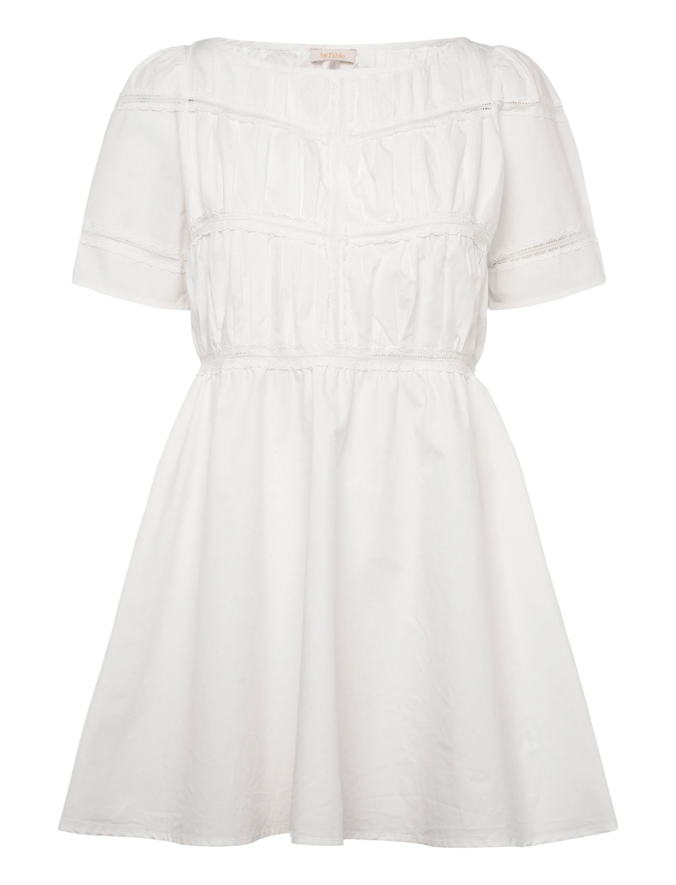 by Ti Mo Poplin Decorated Dress - Inspiratsioon - 001 - WHITE / white