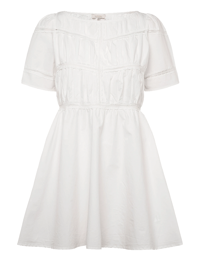 by Ti Mo - Poplin Decorated Dress - konfirmationstøj - 001 - white - 0